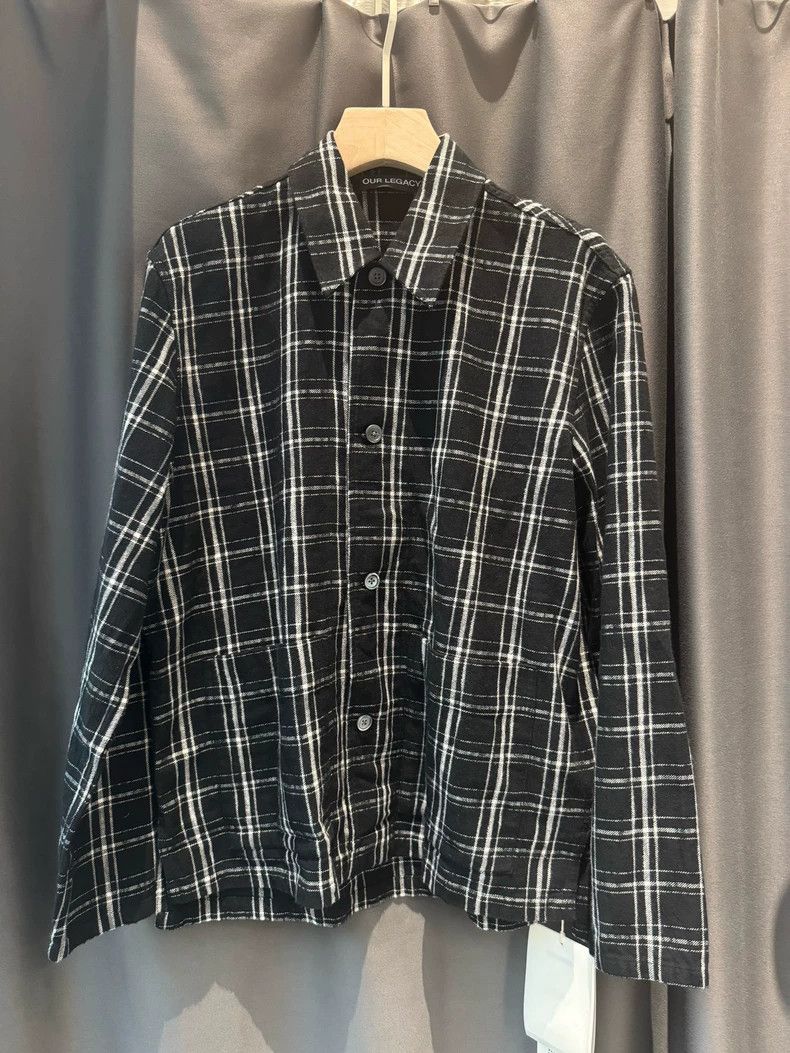 Other Our Legacy size50 Black checkered shirt Size US M / EU 48-50 / 2 - 1 Thumbnail