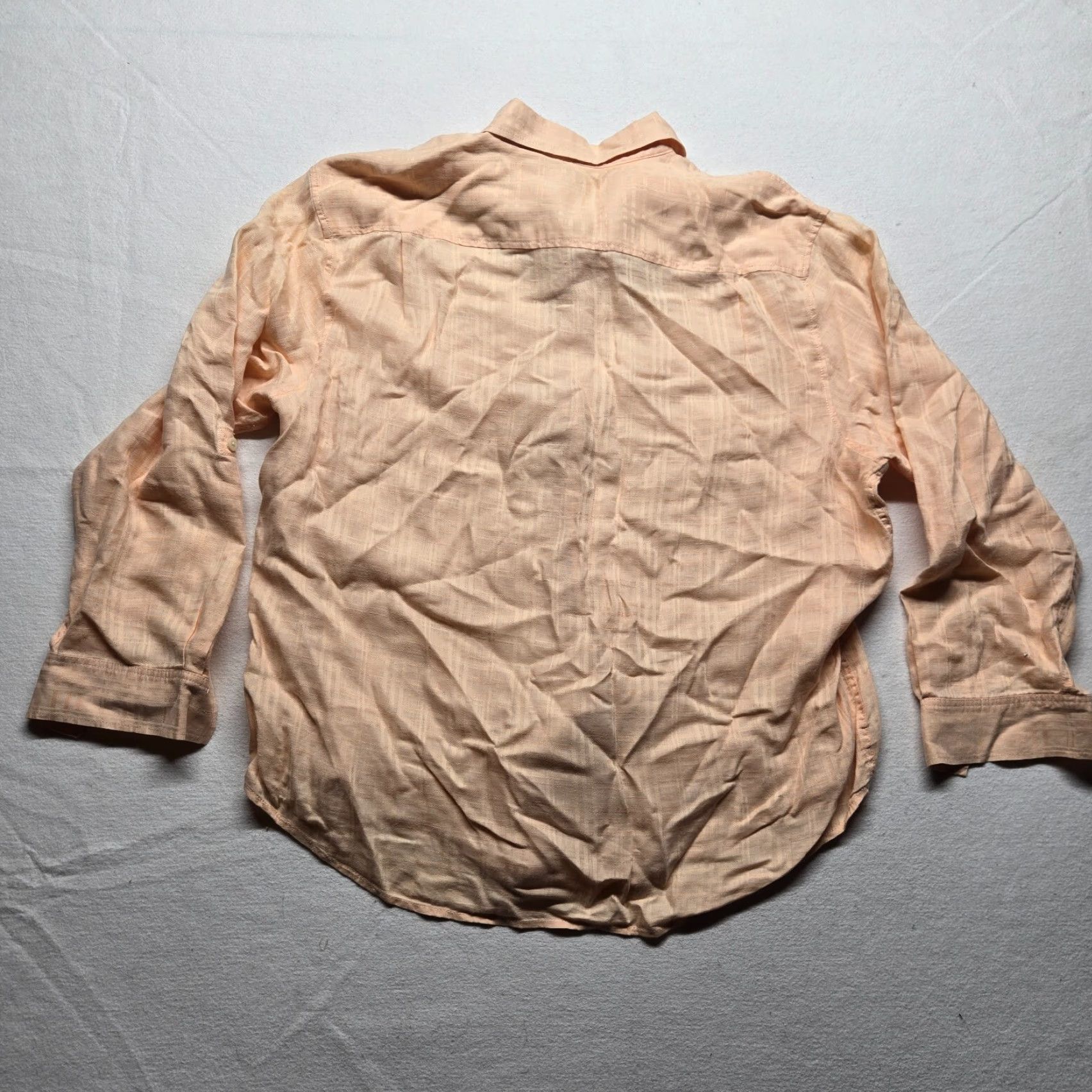 Vintage Caribbean Button Up Shirt Long Sleeve Pink/Salmon Adult Men's XL Extra Large Size US XL / EU 56 / 4 - 7 Thumbnail