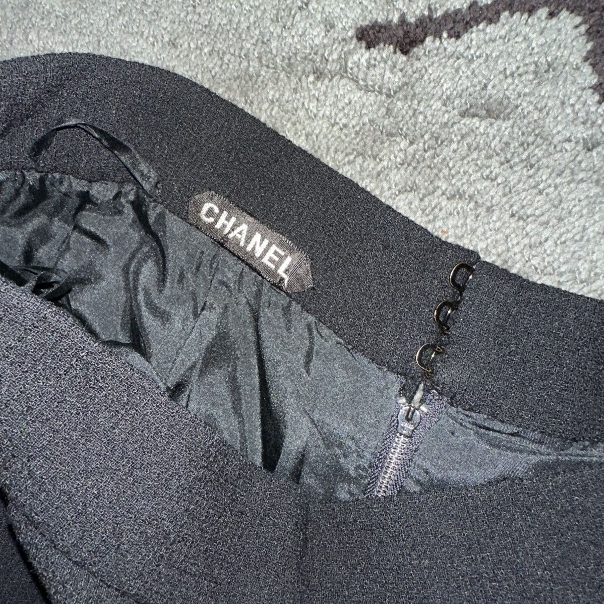 Chanel Archive Chanel Haute Couture Wool Mini Skirt Size 26" / US 2 / IT 38 - 2 Thumbnail