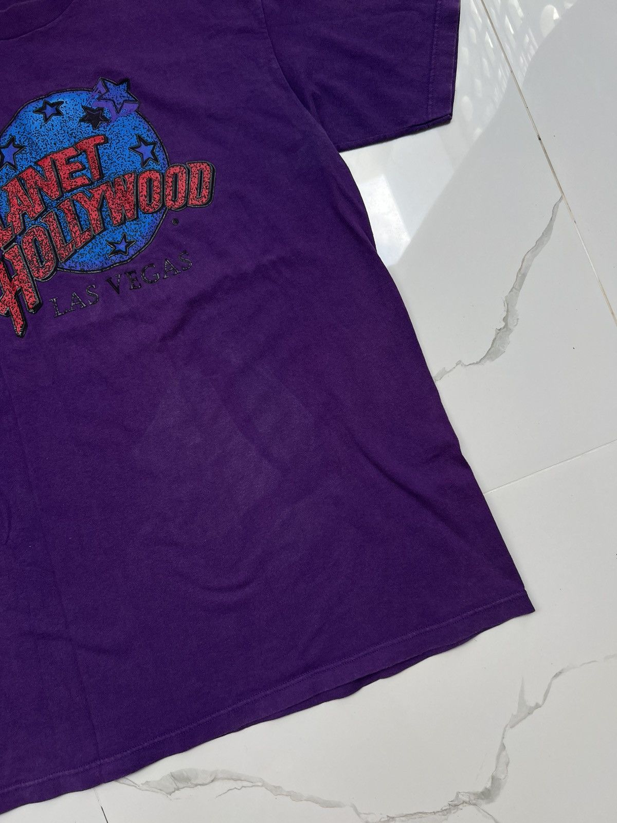 Planet Hollywood × Vintage 90's PLANET HOLLYWOOD LAS VEGAS RETRO Y2K TEE RARE Size US M / EU 48-50 / 2 - 2 Thumbnail
