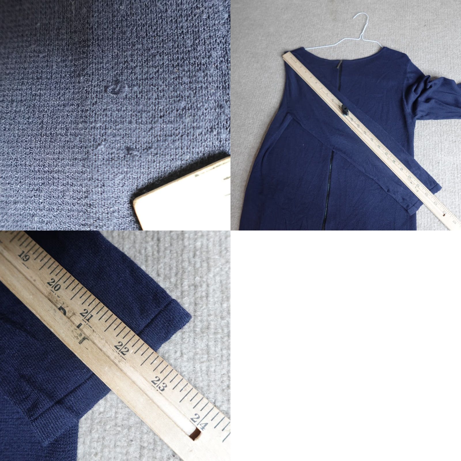 Max Mara MaxMara Womens Sweater Large Blue Zip Size L / US 10 / IT 46 - 8 Thumbnail