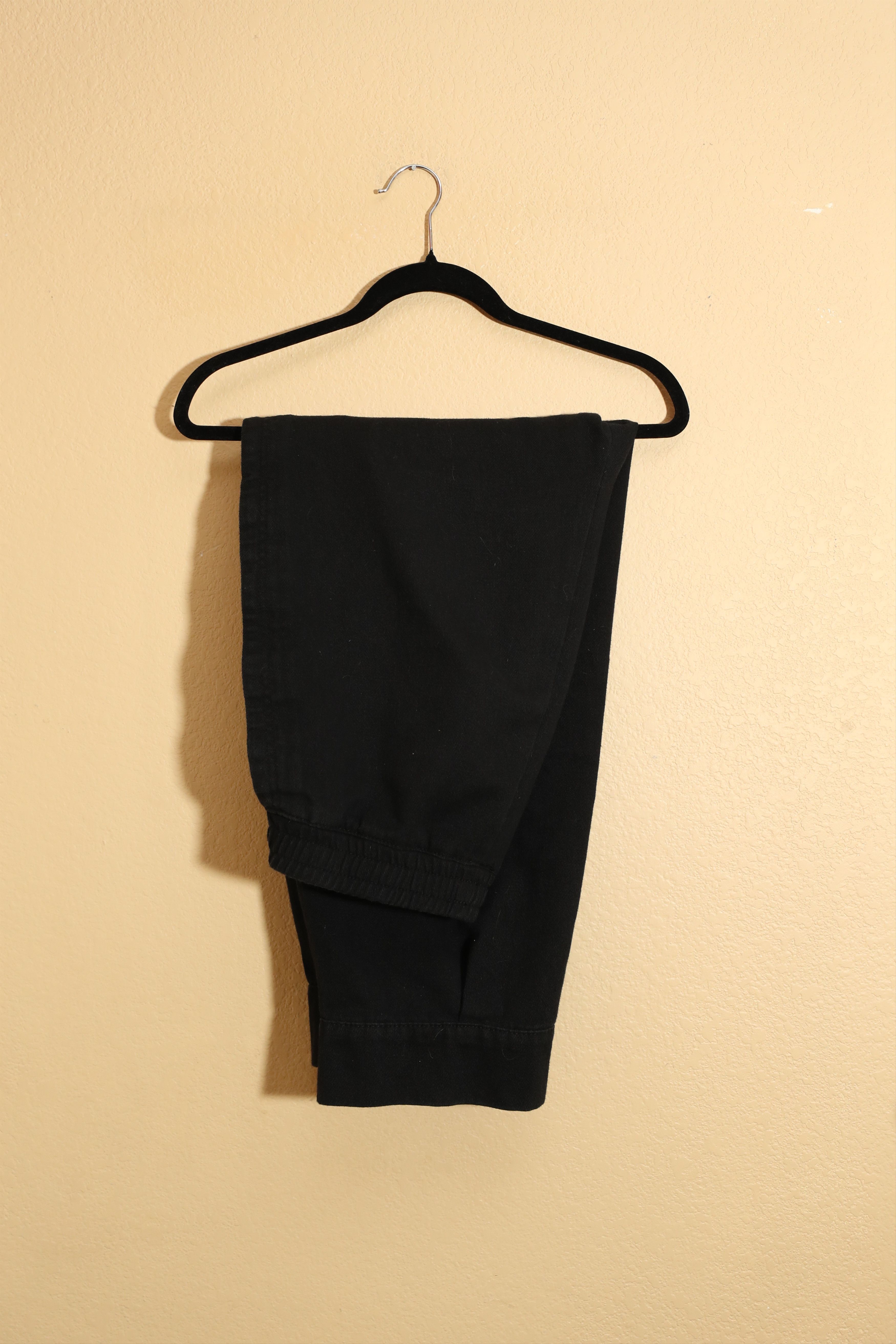 Vintage Black Side Pattern Sweatpants (L) Size US 34 / EU 50 - 2 Thumbnail