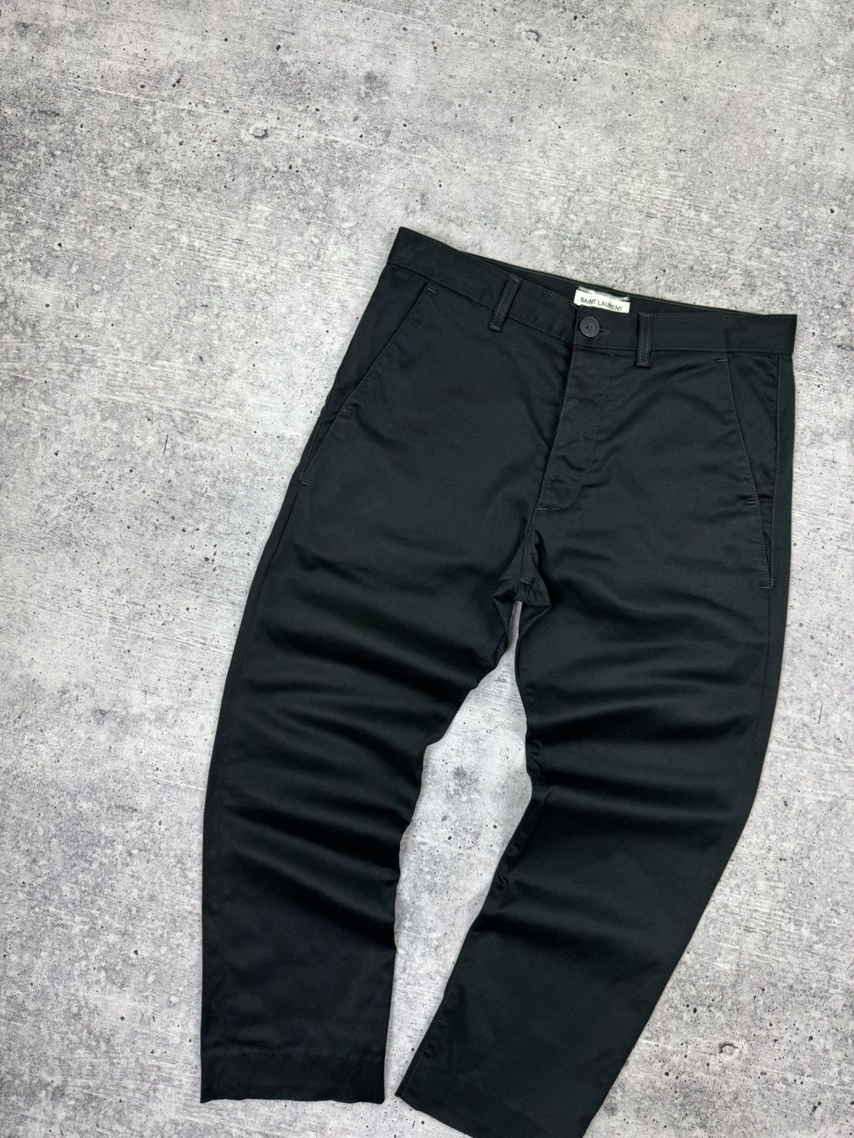 Saint Laurent Paris Vintage Saint Laurent Paris Classic Cropped Pants Trousers Size US 30 / EU 46 - 6 Thumbnail