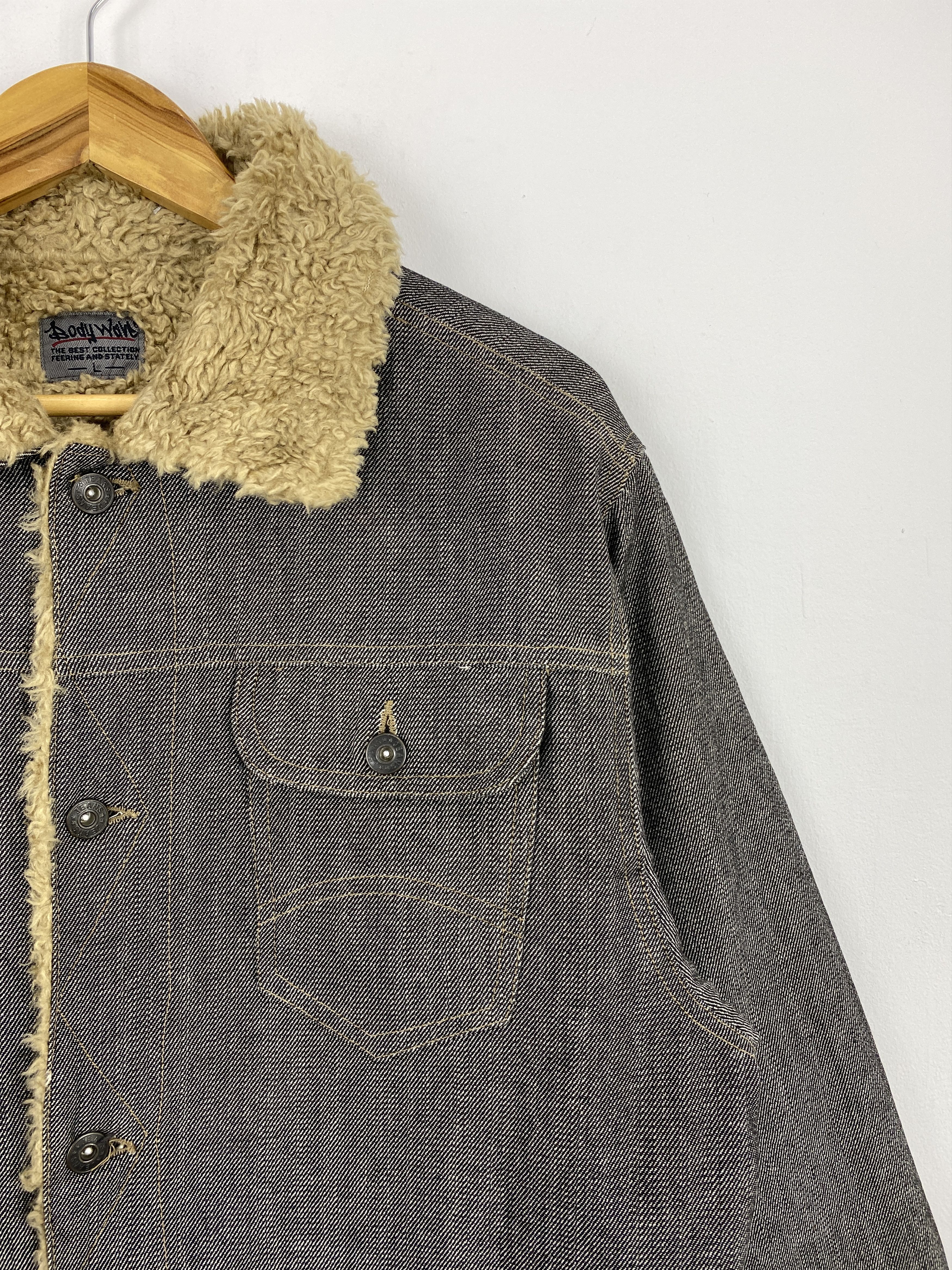 Japanese Brand × Vintage Vintage Japanese Brand Sherpa Inside Denim Jacket MJ0011 Size US L / EU 52-54 / 3 - 12 Thumbnail