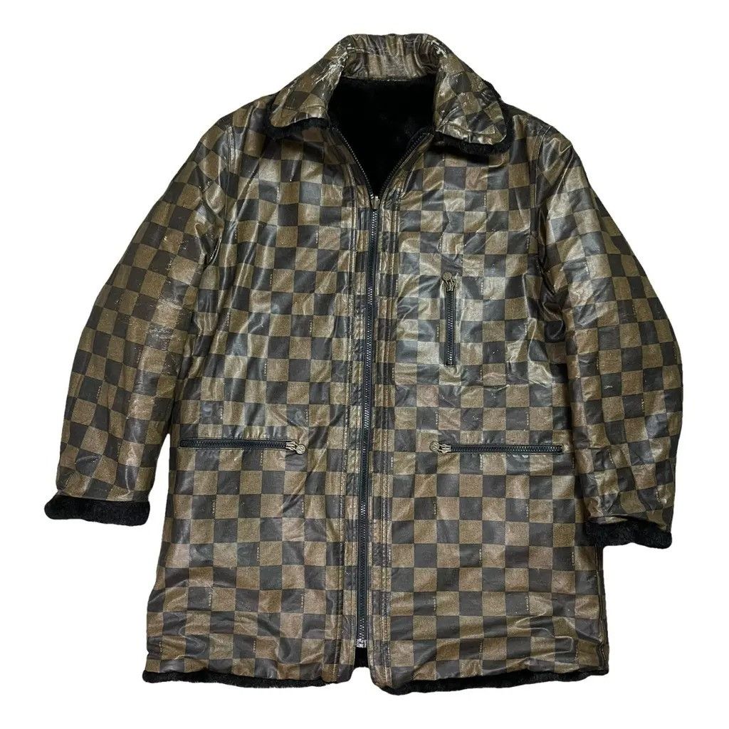 Fendi Full Pattern Reversible Faux Fur Coat