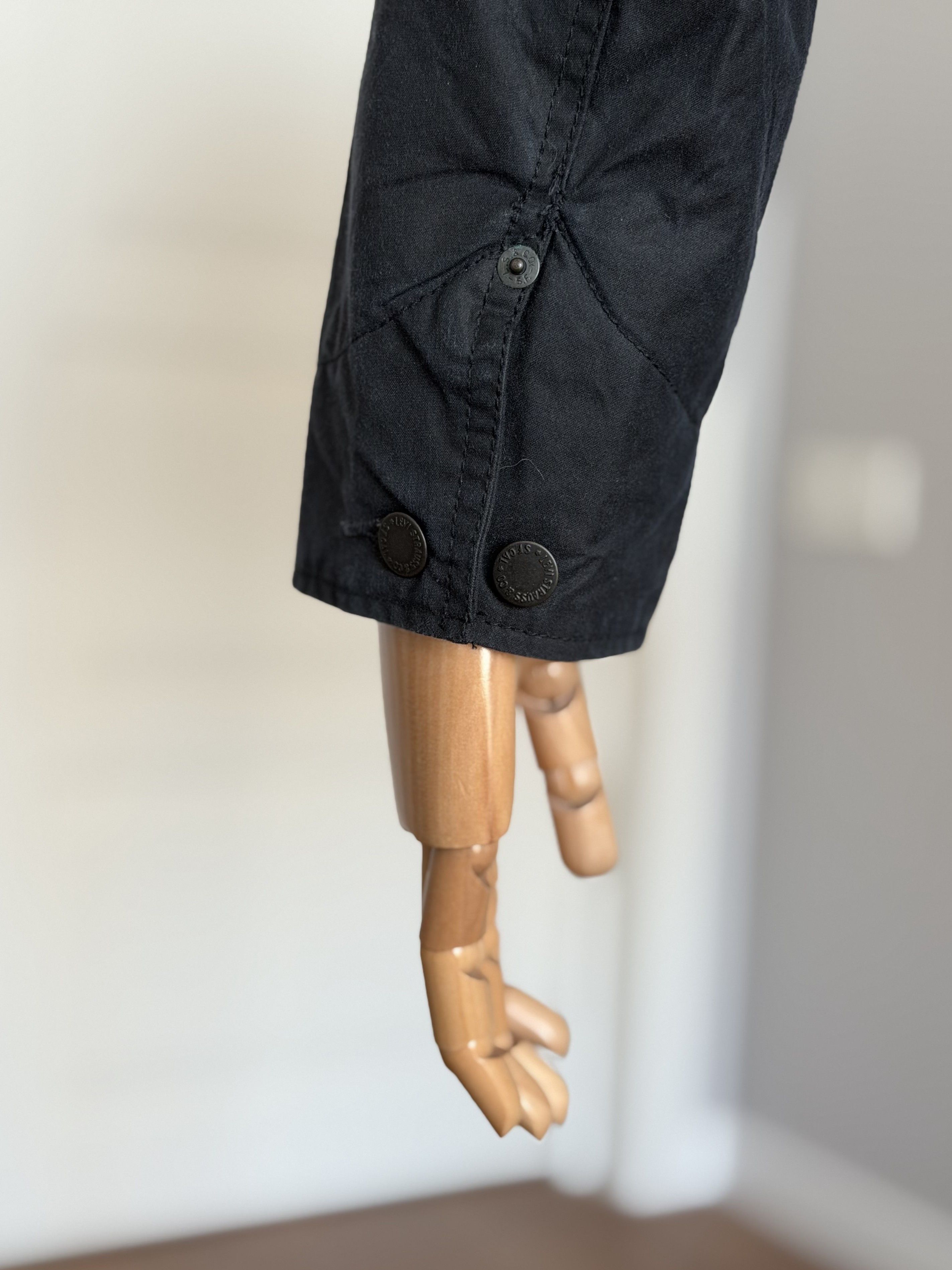 Levi's LEVIS Halley Stevensons Wax Sherpa Jacket Navy Waxed Cotton Size US M / EU 48-50 / 2 - 9 Thumbnail