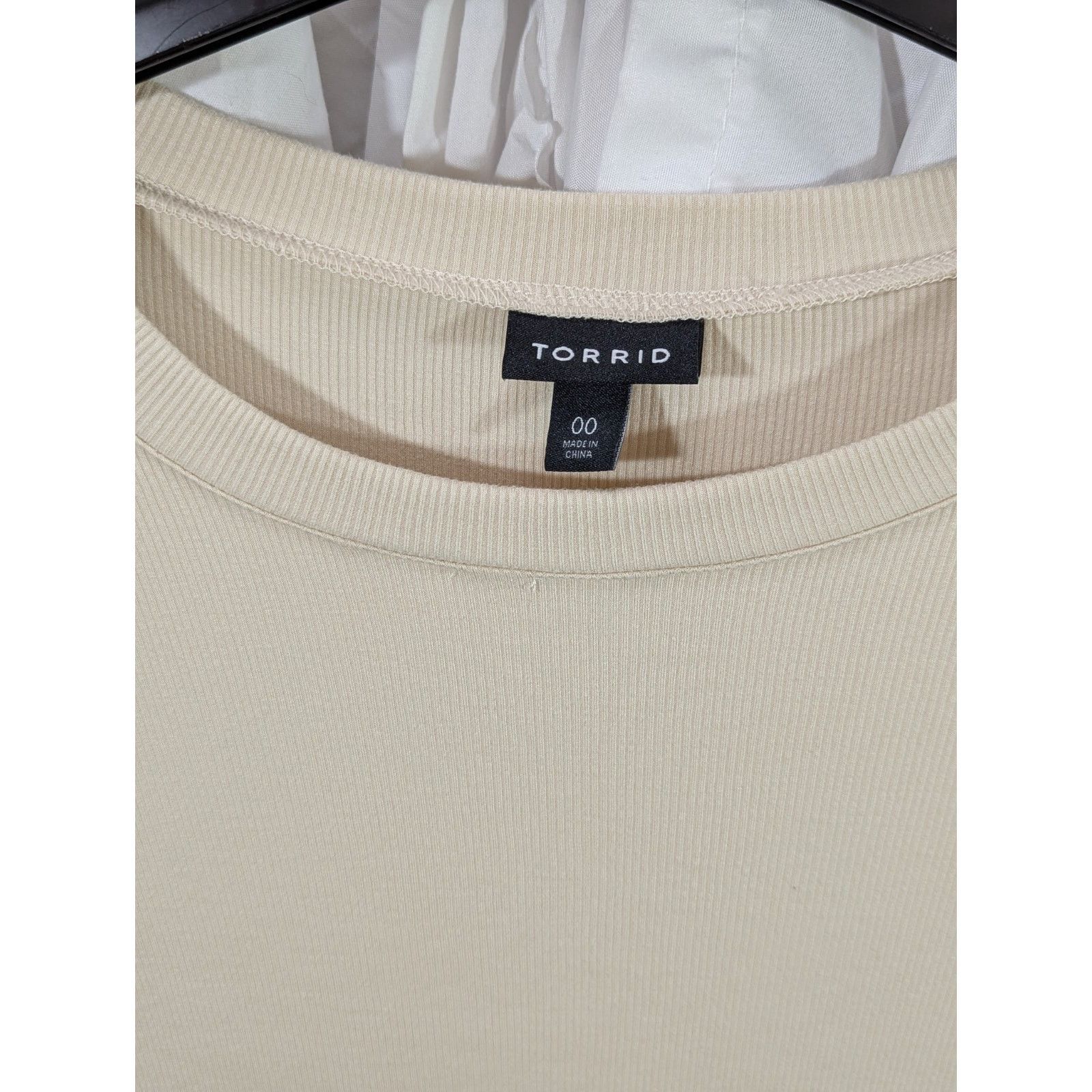 Torrid Torrid Sequin Ribbed Knit Top - Champagne - Size 00 / M Size L / US 10 / IT 46 - 3 Thumbnail
