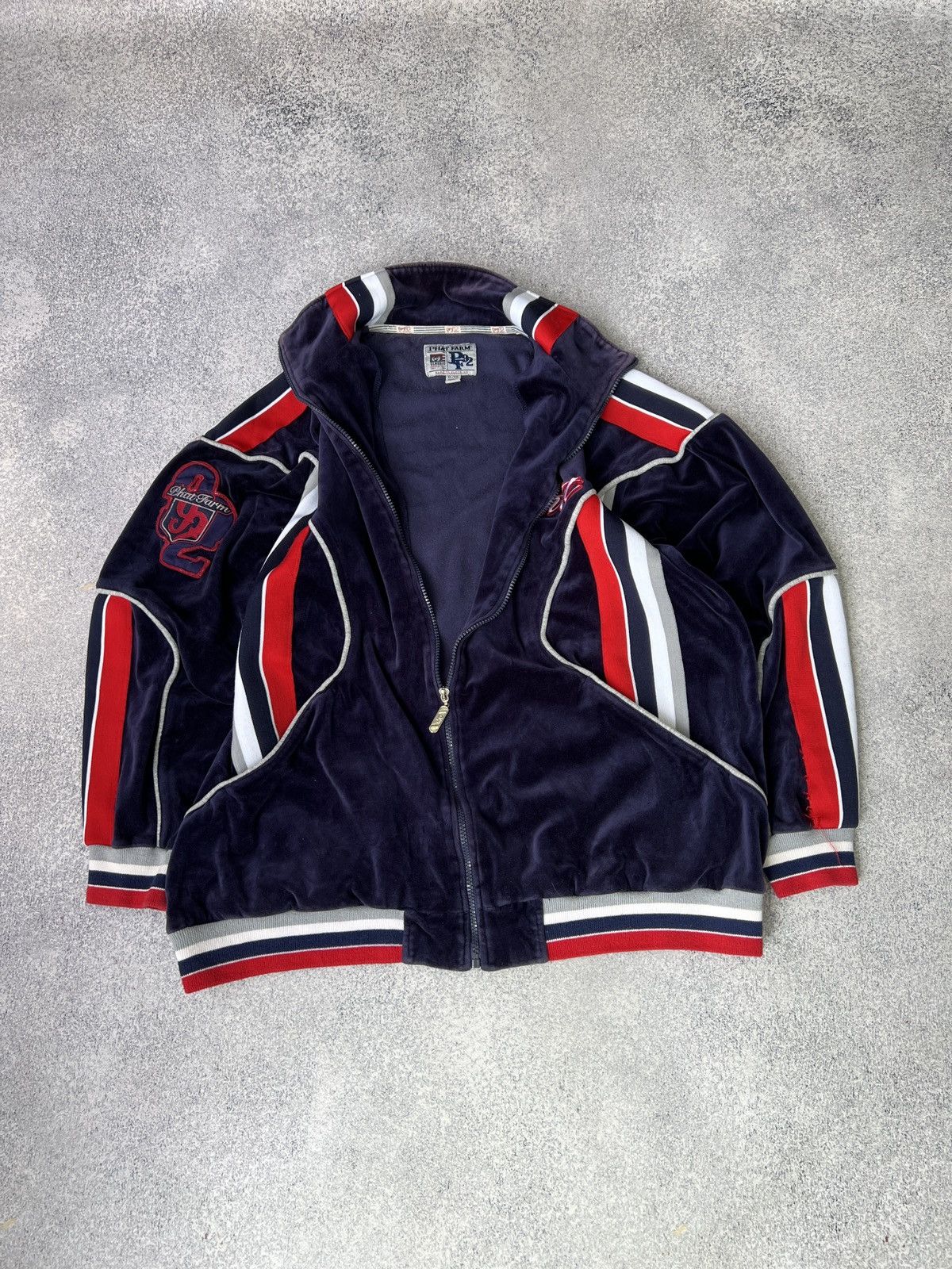 Vintage Vintage 90s Phat Farm Velour Classic Hip Hop Jacket Men’s Size US XL / EU 56 / 4 - 10 Thumbnail