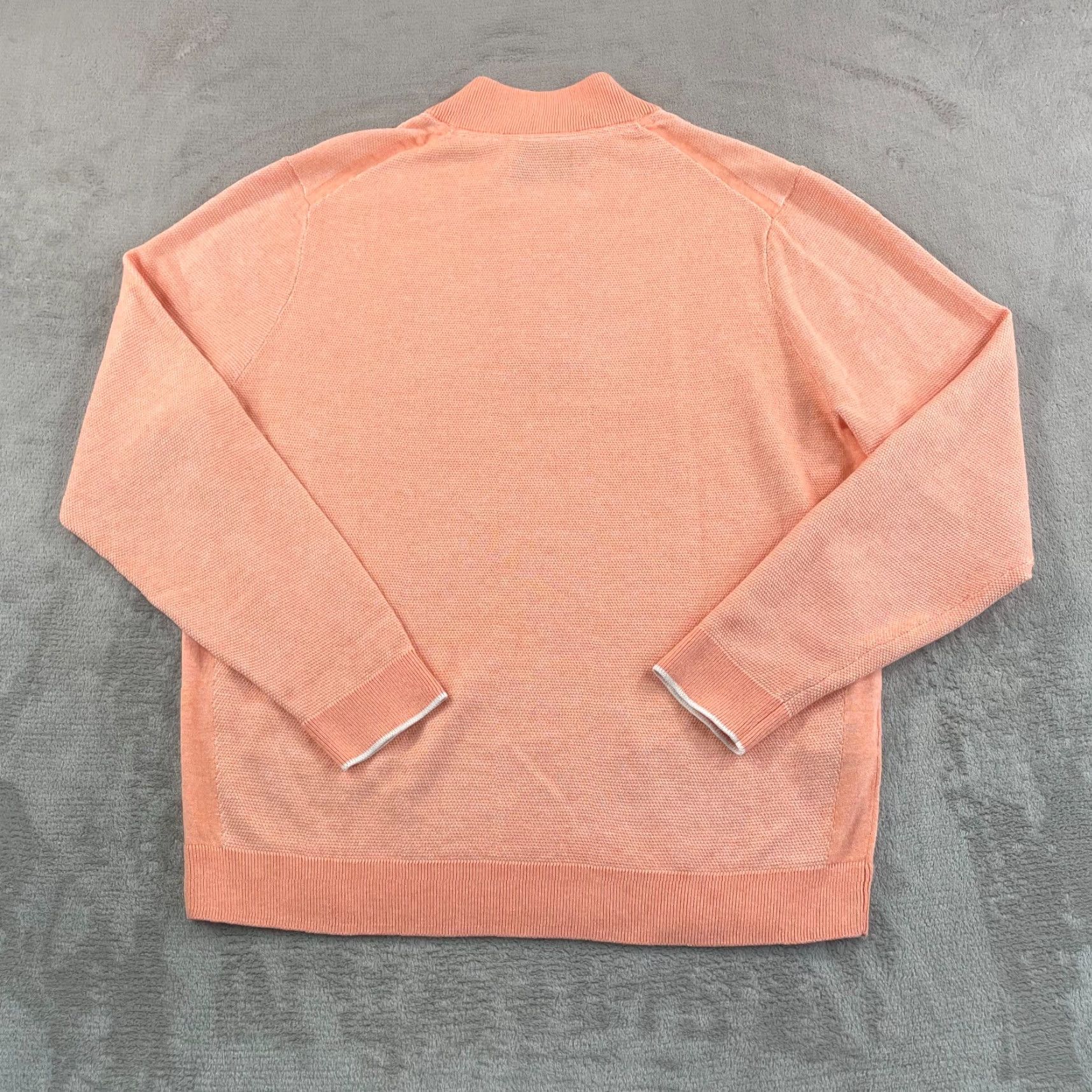 Tommy Bahama Tommy Bahama Half-Zip Men Large Orange IslandZone Sweater Long-Sleeve Mock Neck NWOT Shirt Pullover 1/4 Zip All Seasons Casual Size US L / EU 52-54 / 3 - 4 Thumbnail