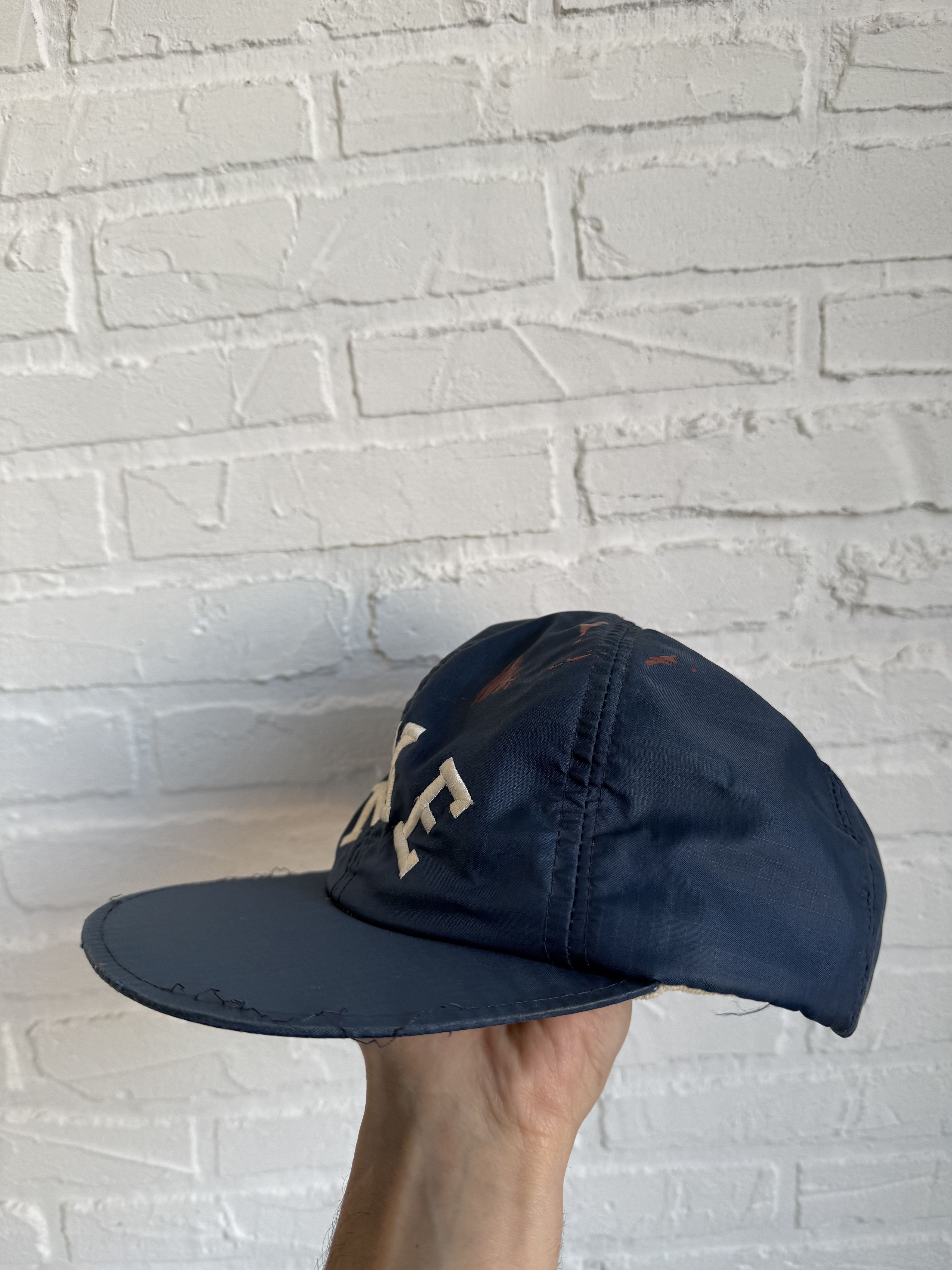 Nike × Vintage RARE vintage 80s Nike yupoong nylon snapback cap Size ONE SIZE - 4 Thumbnail