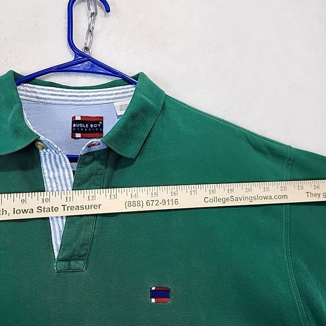 Bugle Boy VINTAGE Bugle Boy Logo Polo Shirt Green XL Men’s Regular Short Sleeve Cotton 1990s Retro Preppy Size US XL / EU 56 / 4 - 7 Thumbnail