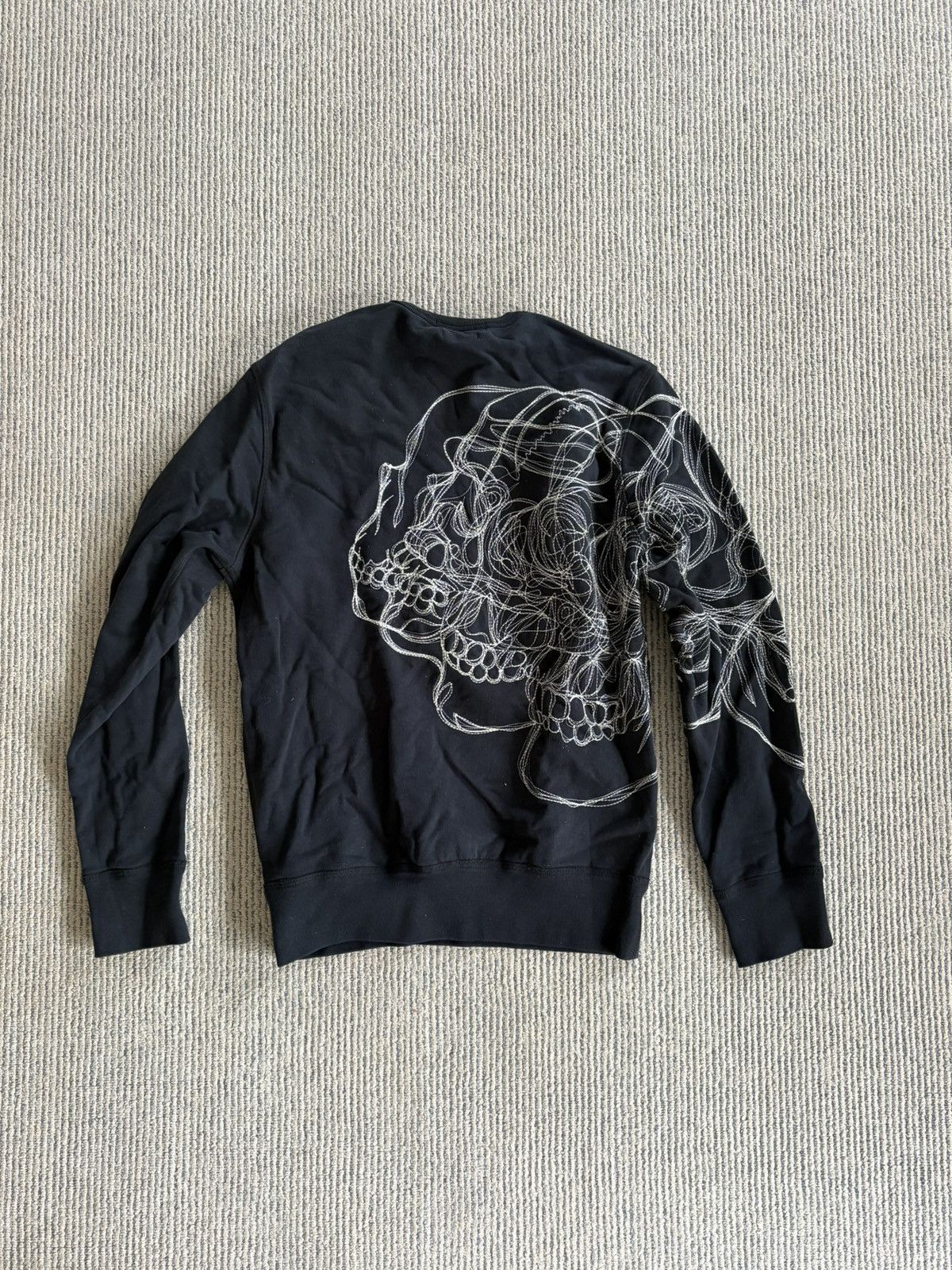 Alexander McQueen Skull Embroidered Navy Sweatshirt Size US S / EU 44-46 / 1 - 2 Thumbnail