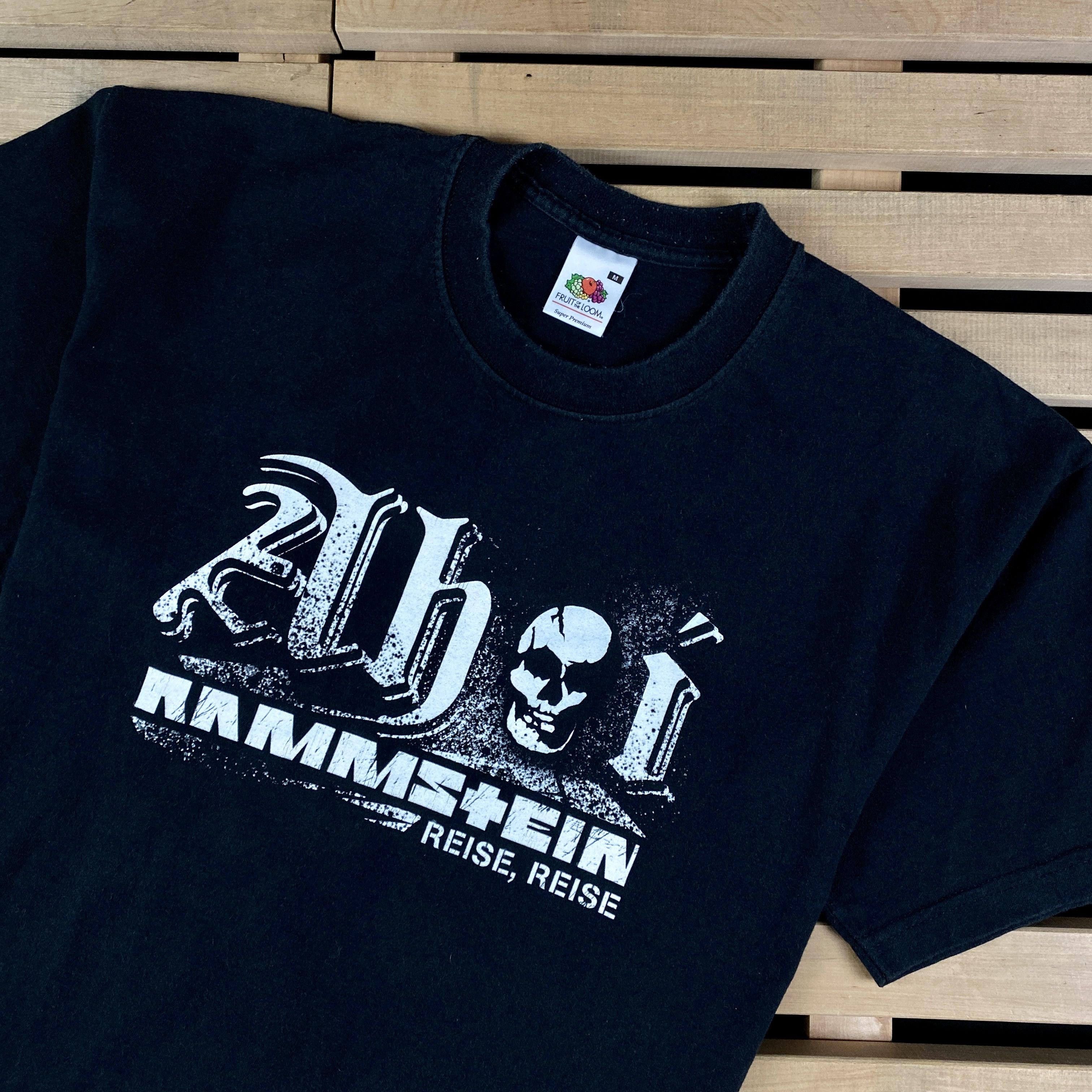 Band Tees Mens Vintage T-Shirt Rammstein Ahoi Size M Size US M / EU 48-50 / 2 - 2 Thumbnail
