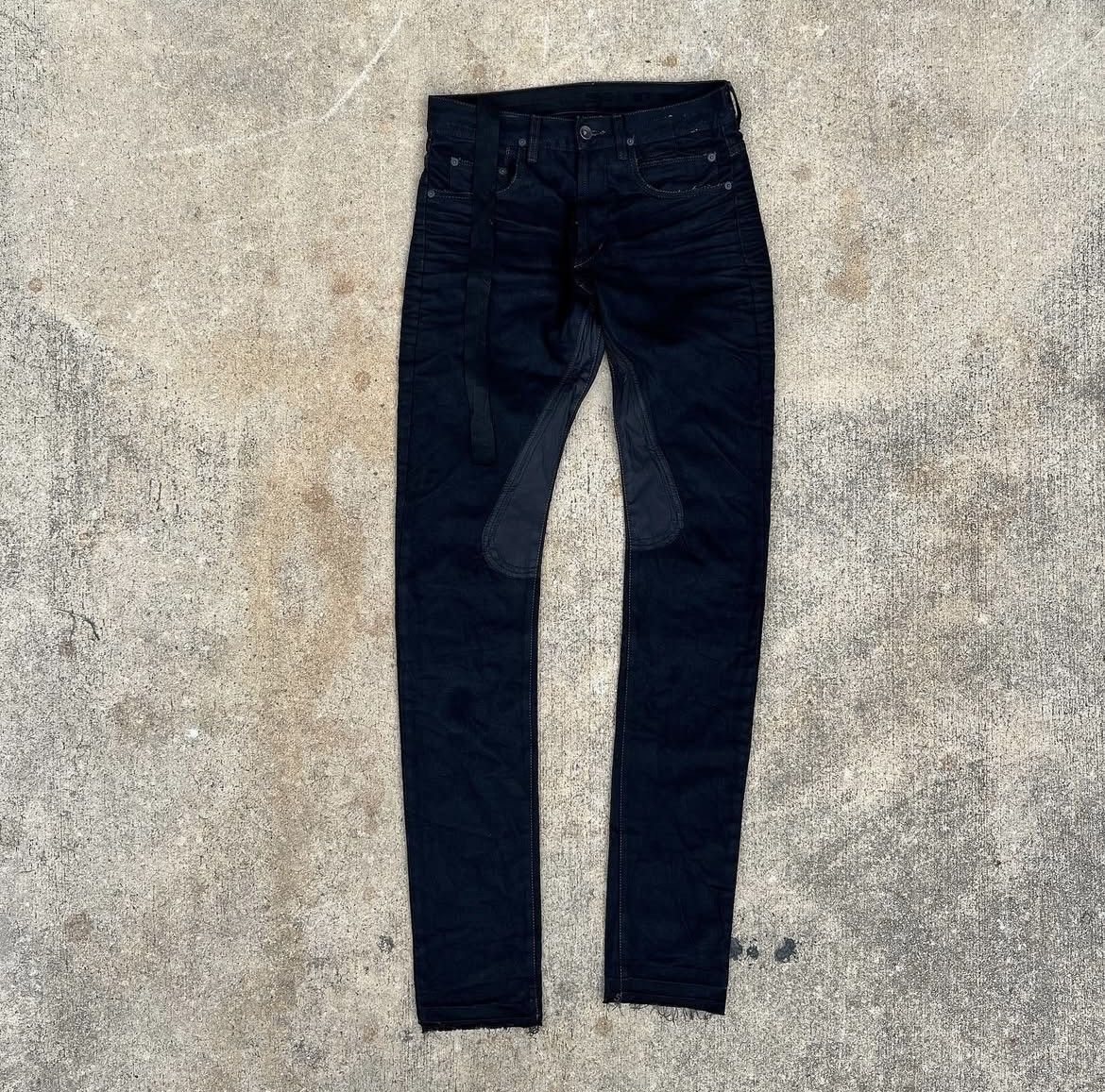 Rick Owens Rick Owens SS09 “Strutter” Waxed Saddle Denim Size US 30 / EU 46 - 1 Thumbnail