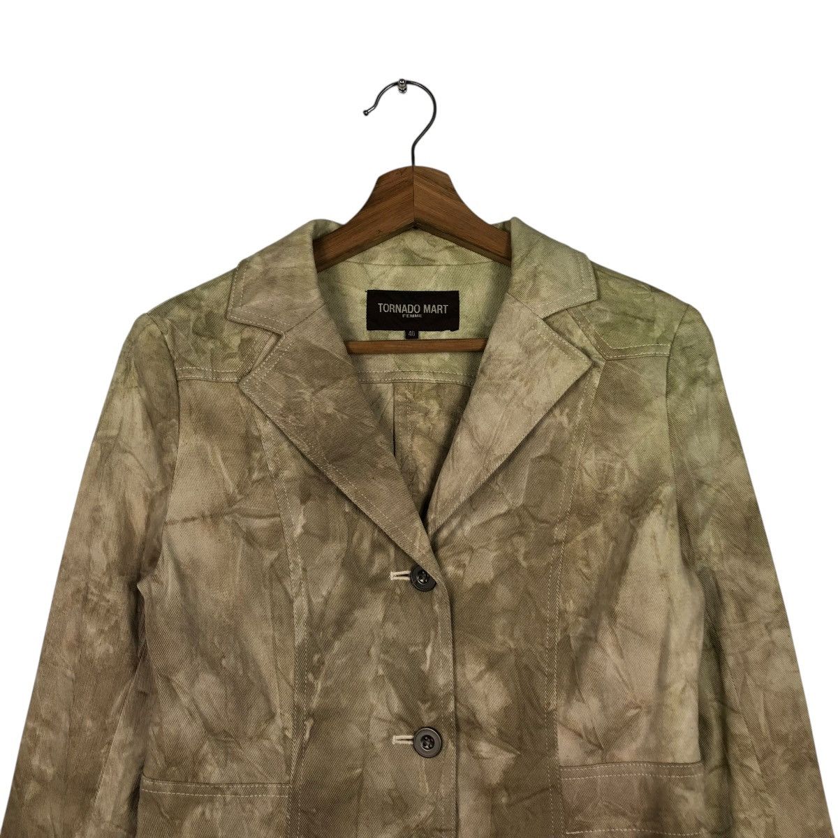 Hysteric Glamour 🔥VINTAGE BIKER JACKET ACID WASH DESIGN TORNADO MART Size M / US 6-8 / IT 42-44 - 5 Thumbnail