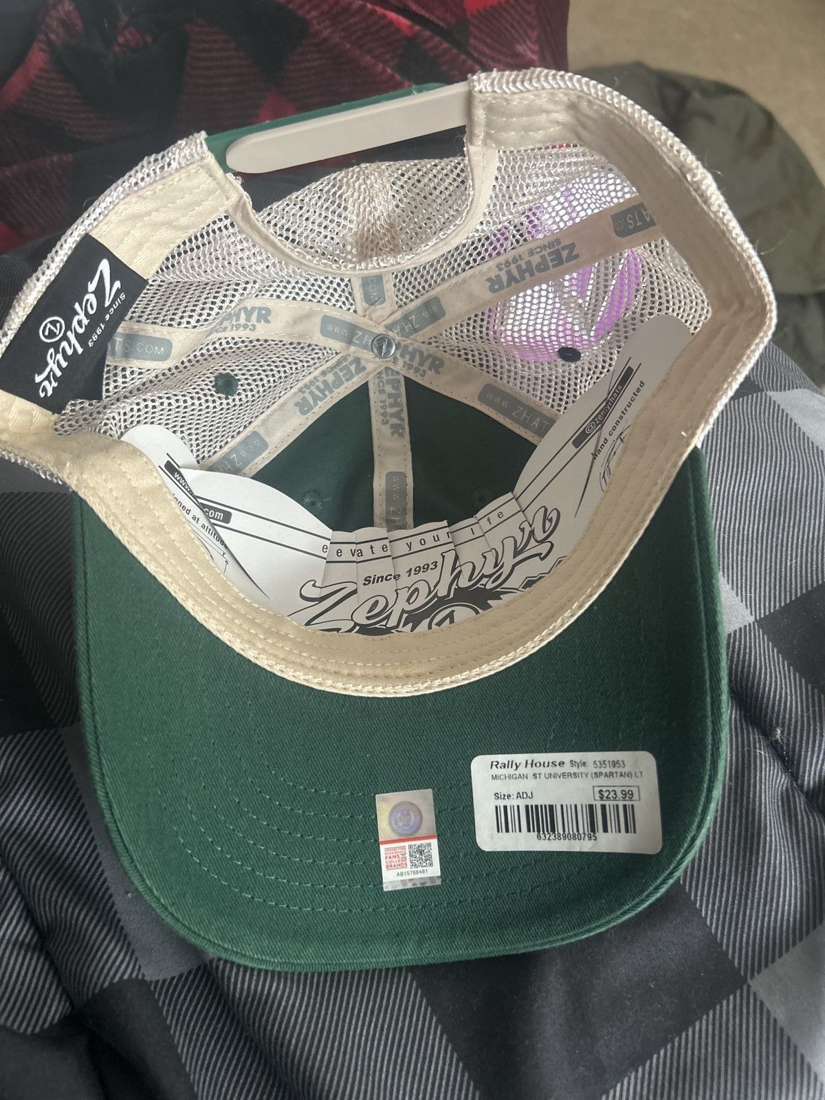 Other Rally House Michigan State Green Spartan Zephyr SnapBack Size ONE SIZE - 5 Thumbnail