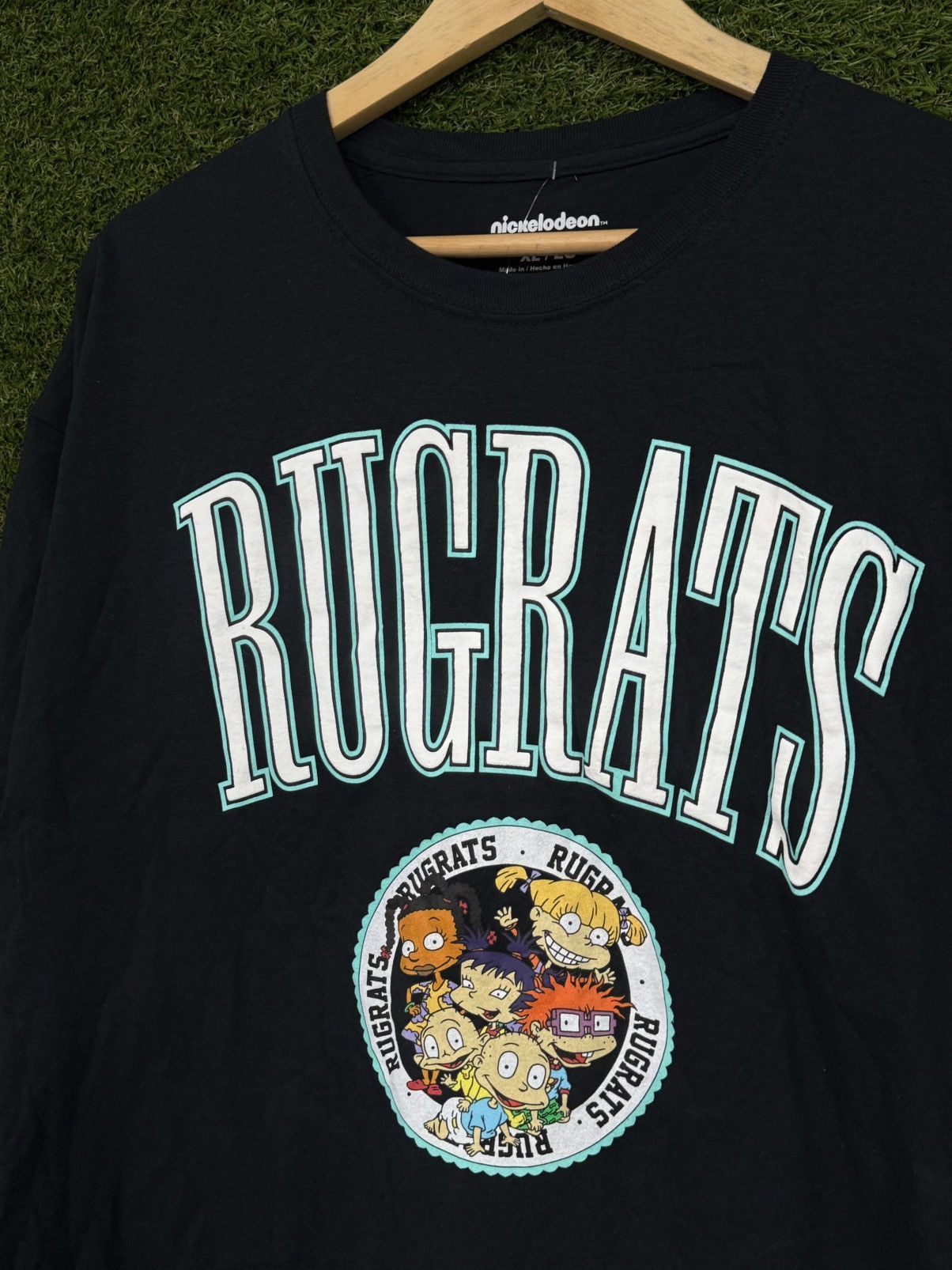 Nickelodeon Rugrats Puff Print College Arc Logo Cartoon Tee Shirt XL Size US XL / EU 56 / 4 - 3 Thumbnail