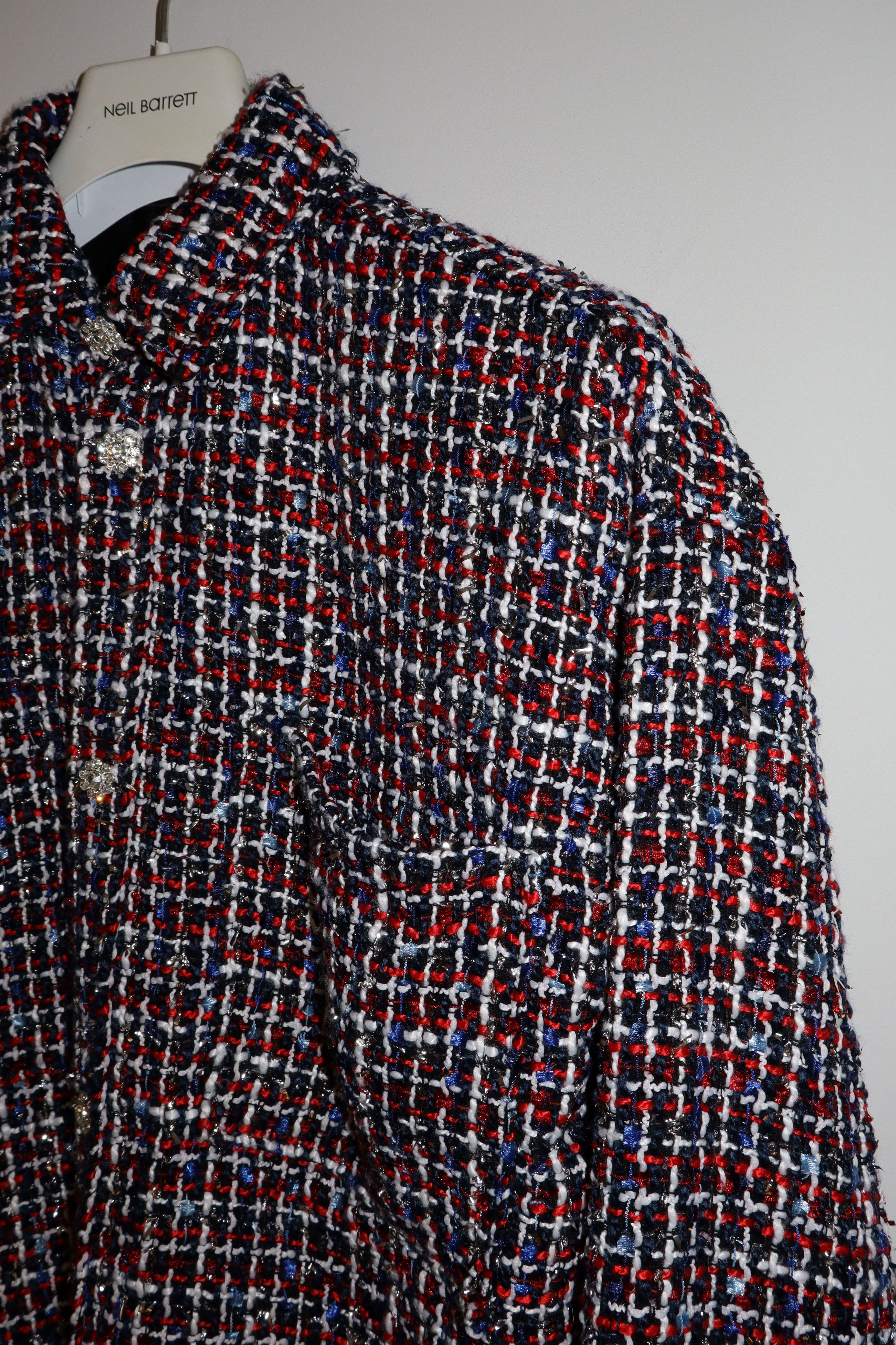 Faith Connexion oversized tweed jewel shirt Size US S / EU 44-46 / 1 - 6 Thumbnail