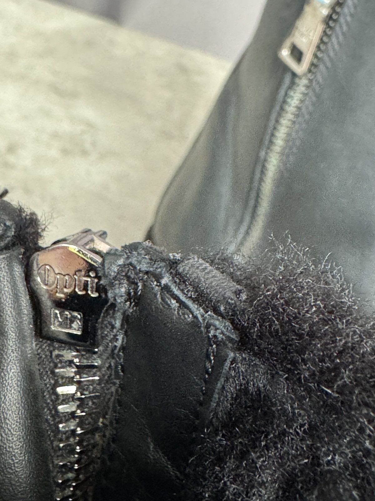 Prada Vintage Prada Fur Lined Shearling Black Leather Combat Boots Size US 7 / IT 37 - 7 Thumbnail
