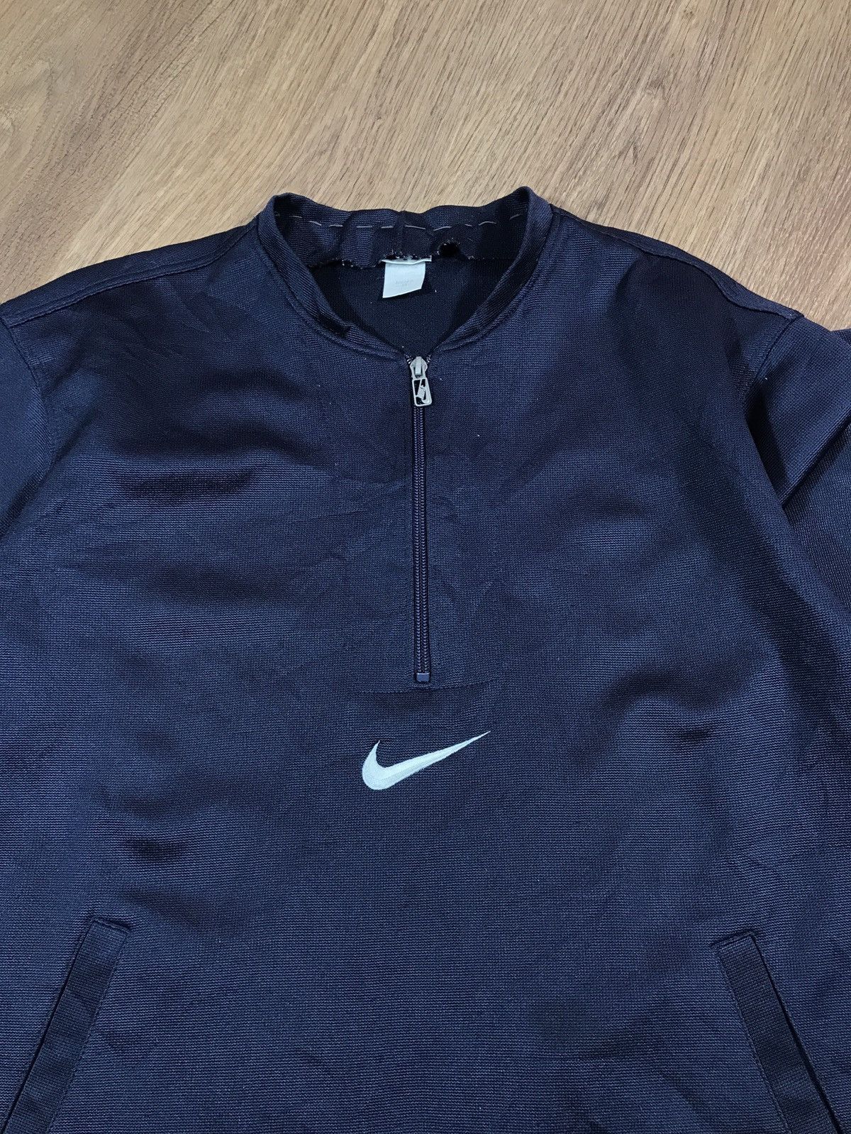 Nike × Vintage Nike Vintage 1/3 Zip Sweatshirt 90s Center Logo Size US M / EU 48-50 / 2 - 4 Thumbnail