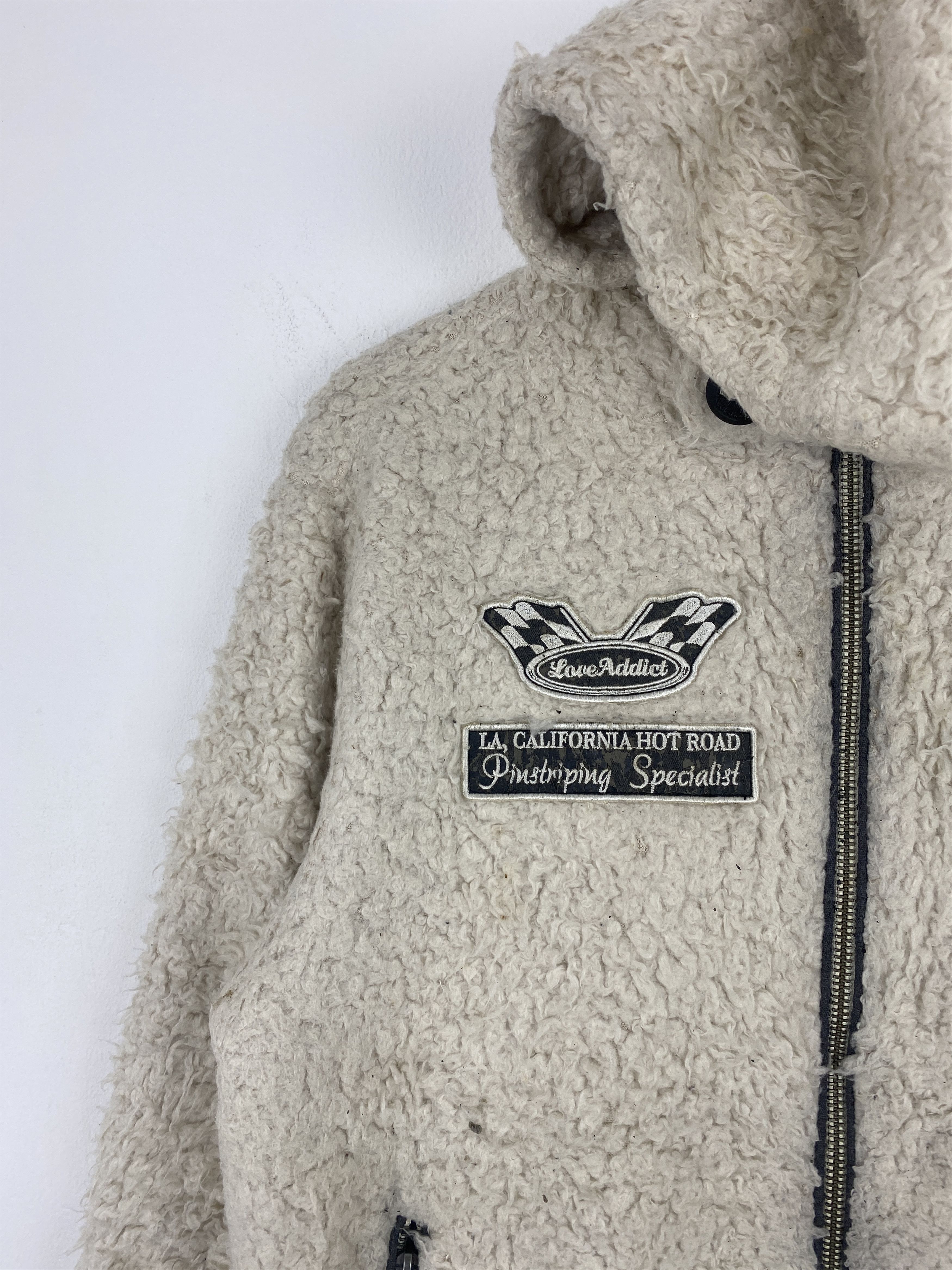 Vintage × Von Dutch Vintage Von Dutch Motorcycle Fleece Jacket J1971 Size US M / EU 48-50 / 2 - 8 Thumbnail
