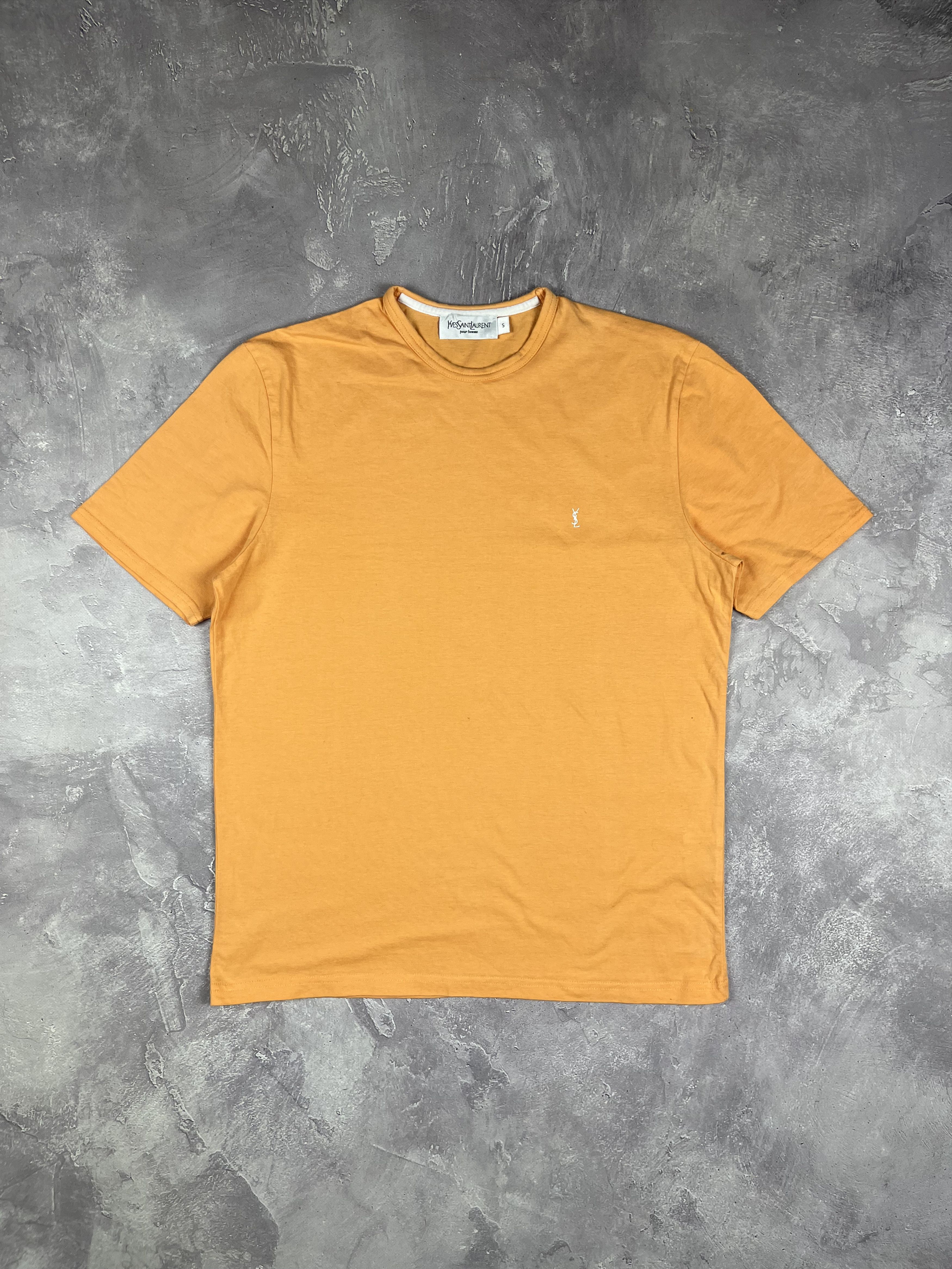 Yves Saint Laurent Vintage Yves Saint Laurent YSL Y2K Crewneck T-Shirt Orange Size US S / EU 44-46 / 1 - 1 Thumbnail