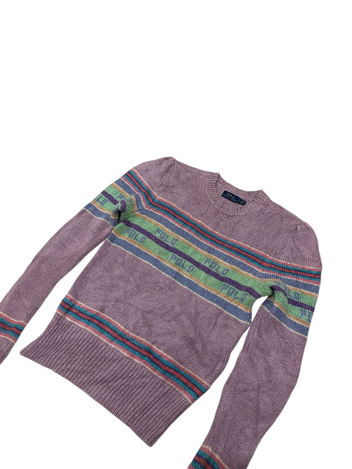 Polo Ralph Lauren × Ralph Lauren × Vintage Polo Ralph Lauren Spell Out Knitwear Size US S / EU 44-46 / 1 - 3 Thumbnail