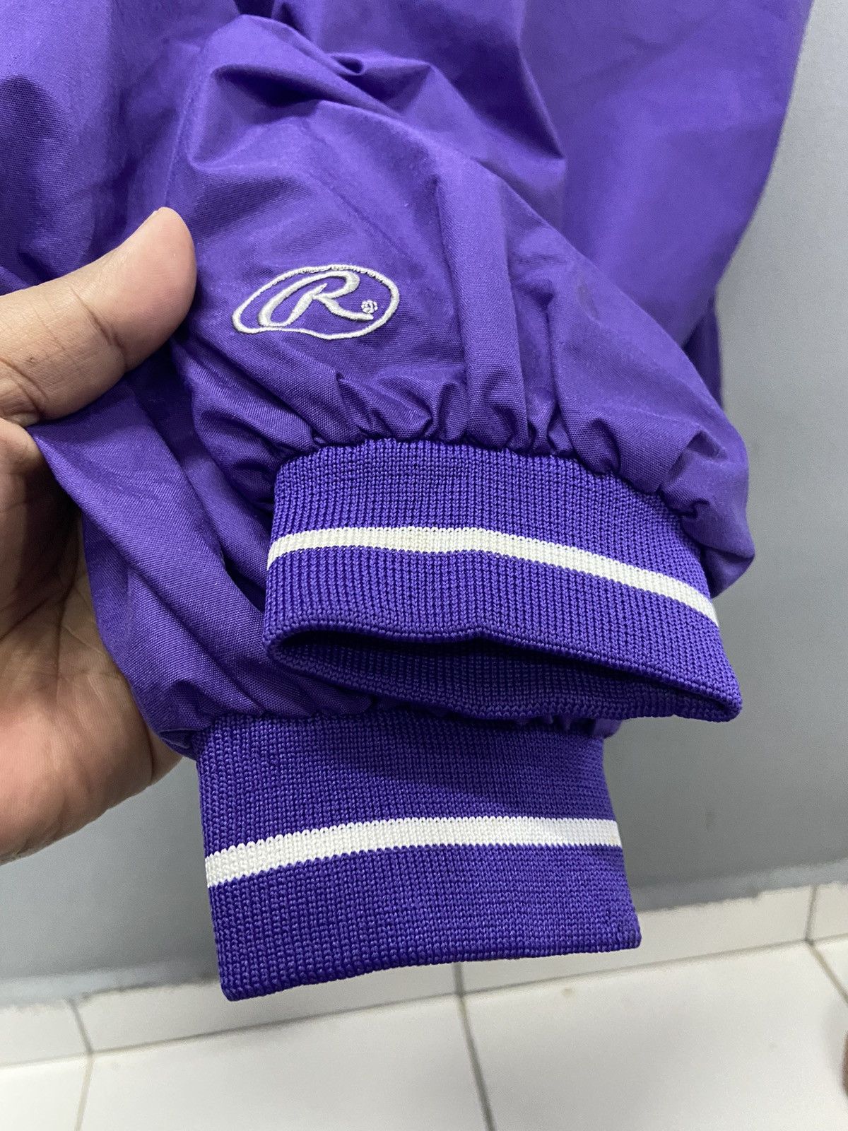 MLB RAWLINGS HALLSVILLE BASEBALL PULLOVER JACKET JERSEY Size US XL / EU 56 / 4 - 5 Thumbnail