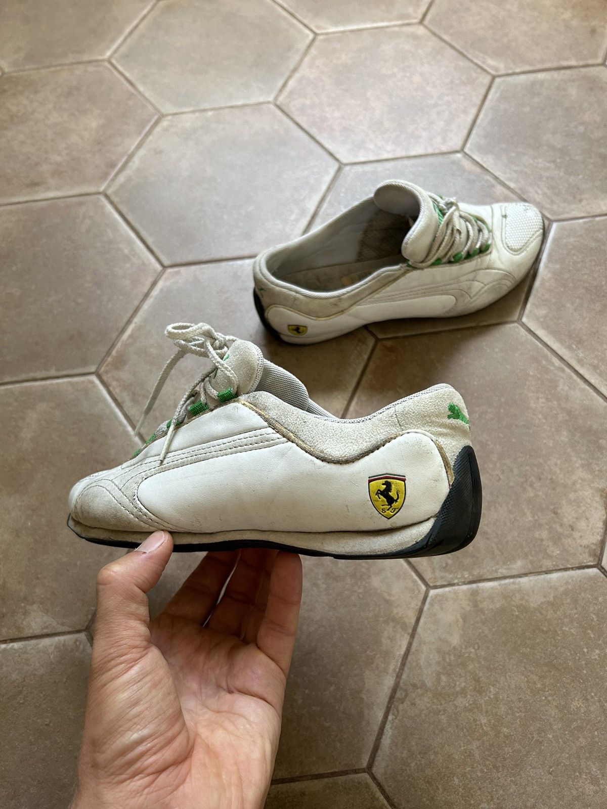 Ferrari × Puma VINTAGE PUMA FERRARI Y2K LEATHER SNEAKERS Size US 8 / IT 38 - 4 Thumbnail