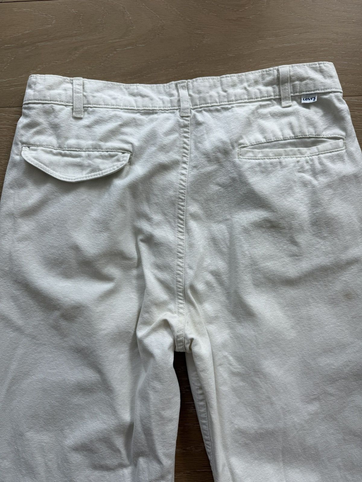 Levi's Vintage 80s White Pleated Levi’s 501 Pants Size 31" - 7 Thumbnail