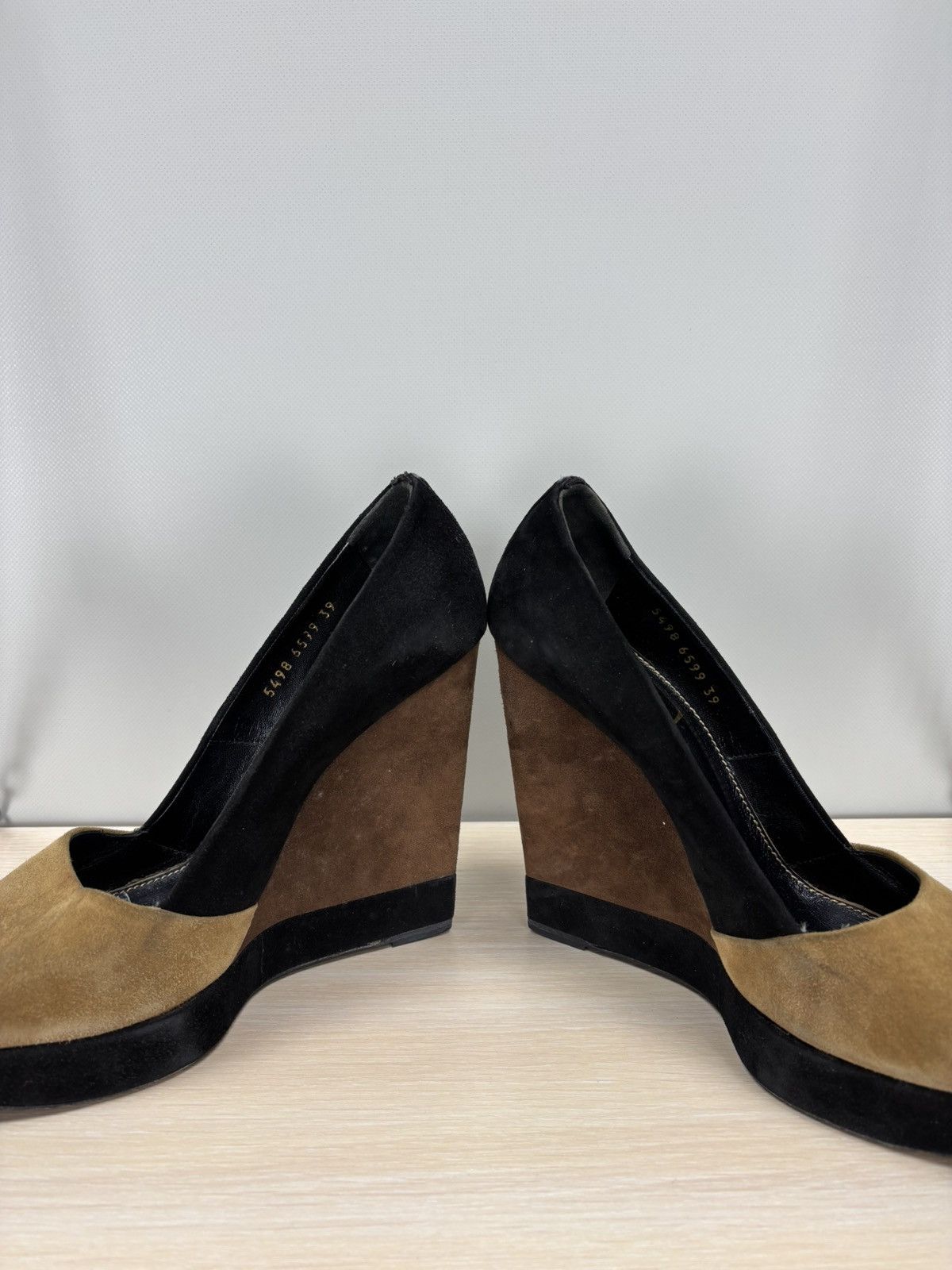 Saint Laurent Paris × Yves Saint Laurent Womens heels Yves Saint Laurent Size 39 Color Brown/Black Size US 9 / IT 39 - 9 Thumbnail
