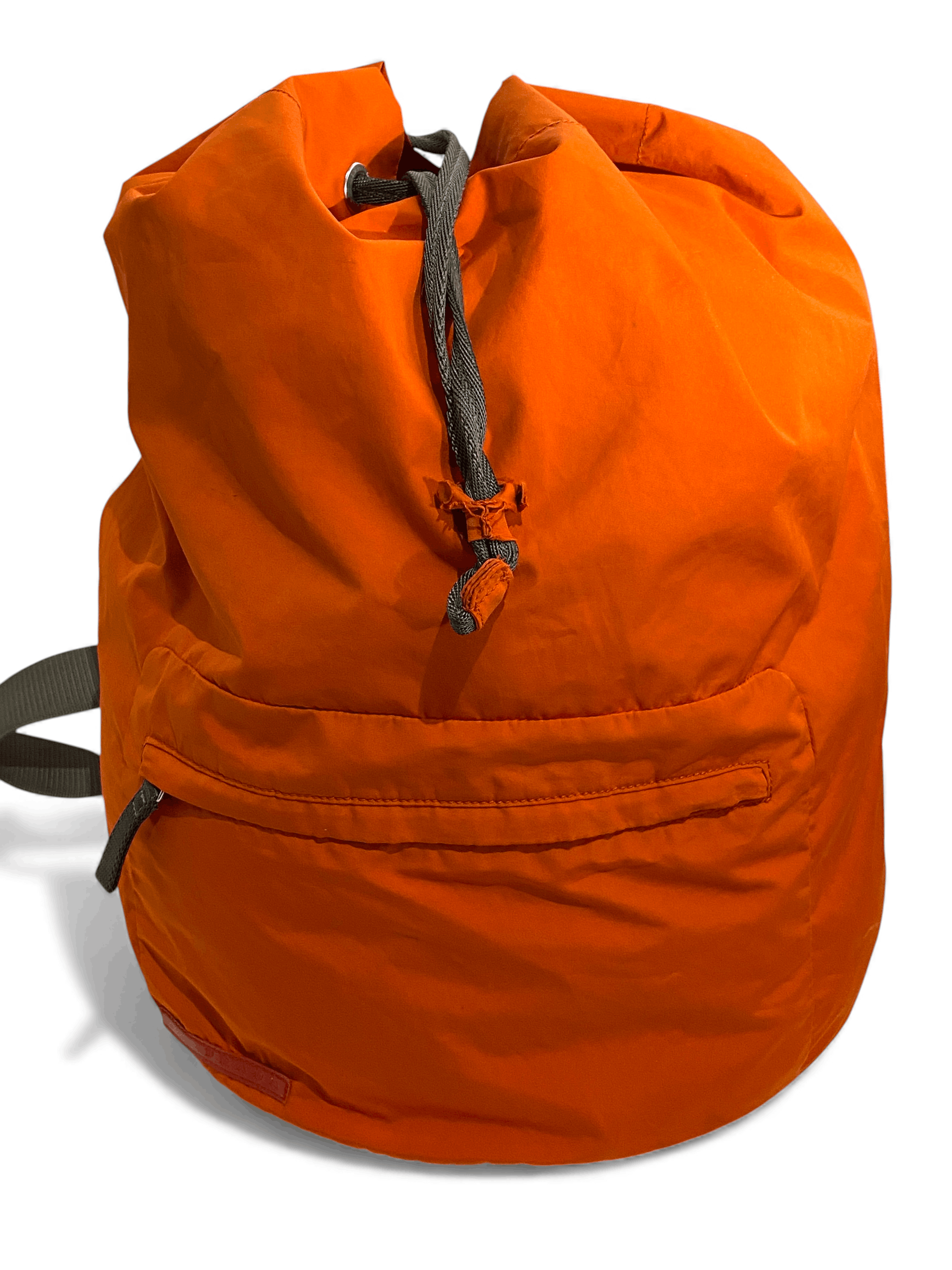 Prada Prada Tab Logo Orange Nylon Shoulder Backpack Bag Y2K Size ONE SIZE - 7 Thumbnail