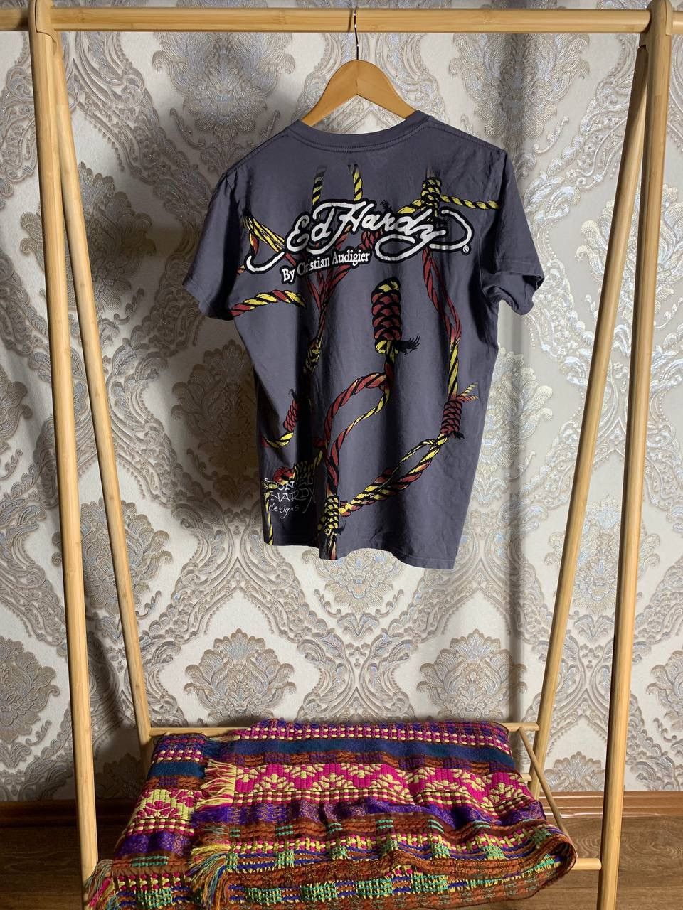 Ed Hardy ED HARDY CHRISTIAN AUDIGIER DESIGNER T-SHIRT JAPAN STYLE Y2K Size US S / EU 44-46 / 1 - 6 Thumbnail