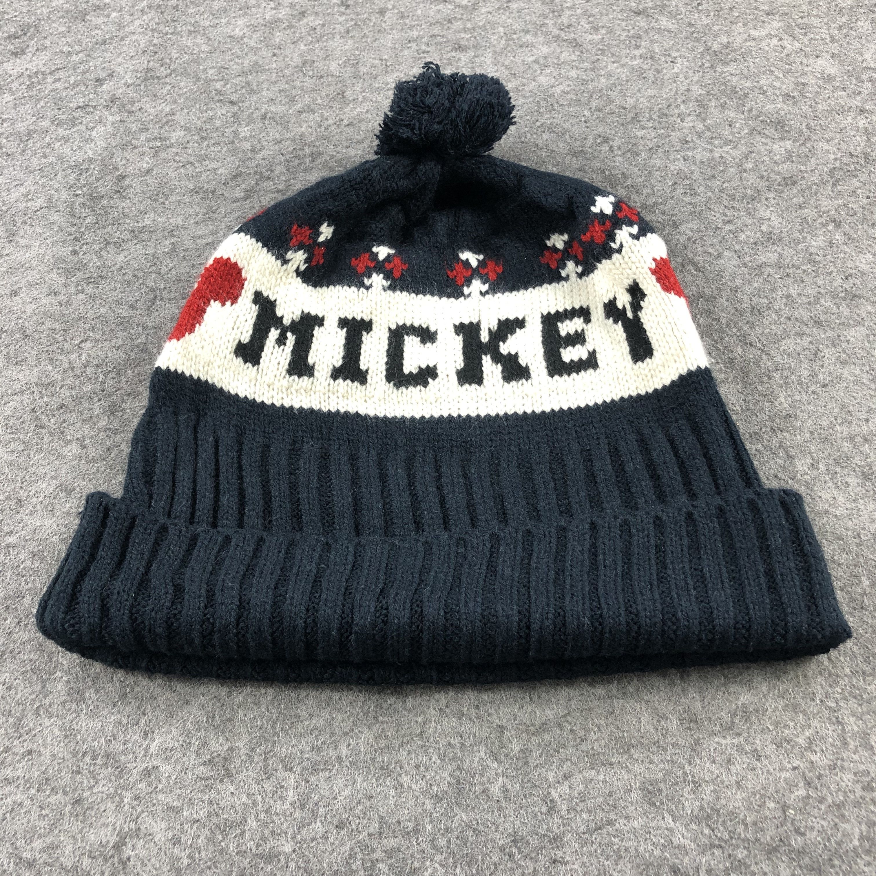 Mickey Mouse Mickey Bobble Beanie Snowcap Snow Hat B413 Size ONE SIZE - 4 Thumbnail