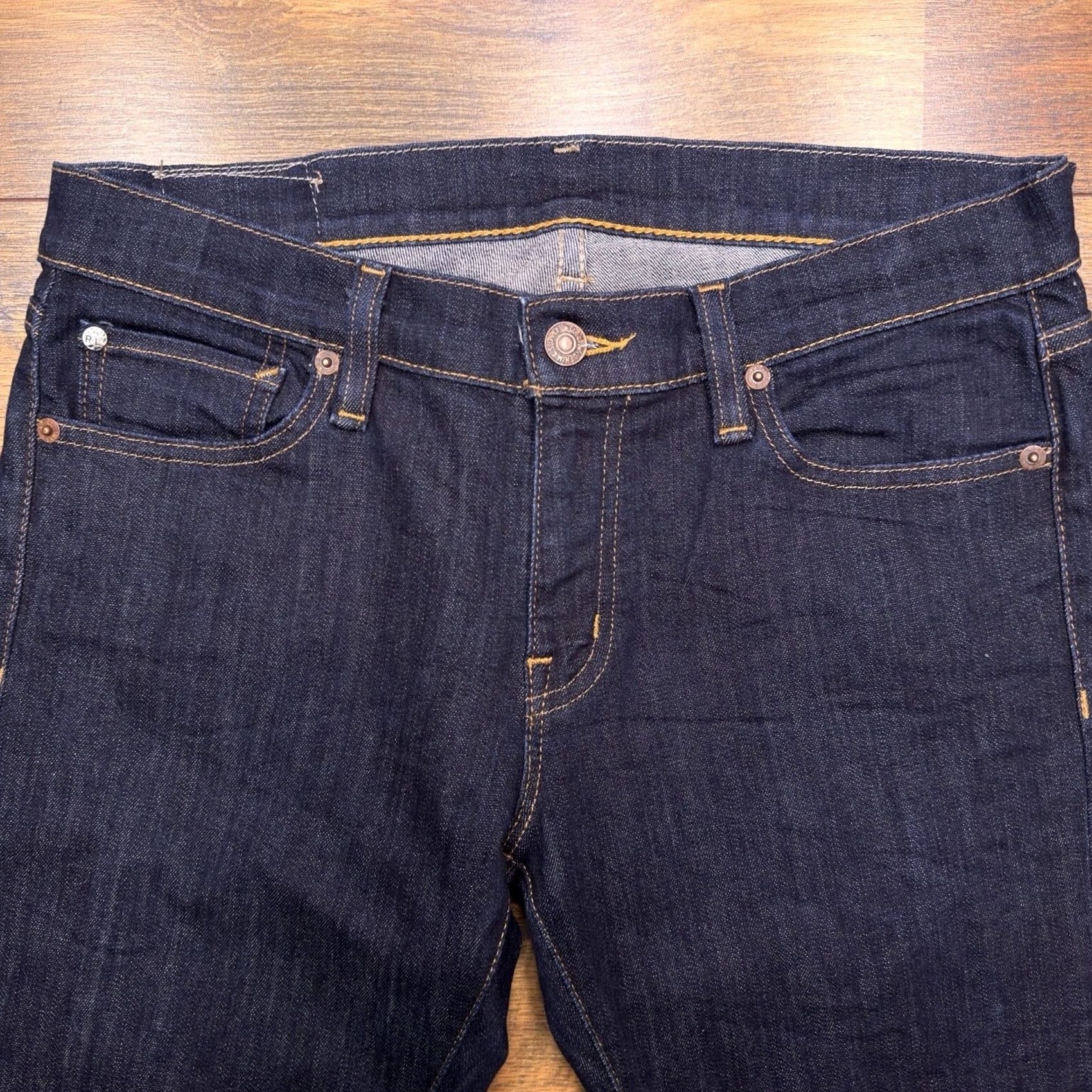 Ralph Lauren Ralph Lauren Denim & Supply Jeans Skinny 30 Mid Rise Stretch Blue Womens Regular 5-Pocket USA Logo Denim Cotton Blend Zip Inseam 29.5 Size 30" / US 8 / IT 44 - 3 Thumbnail