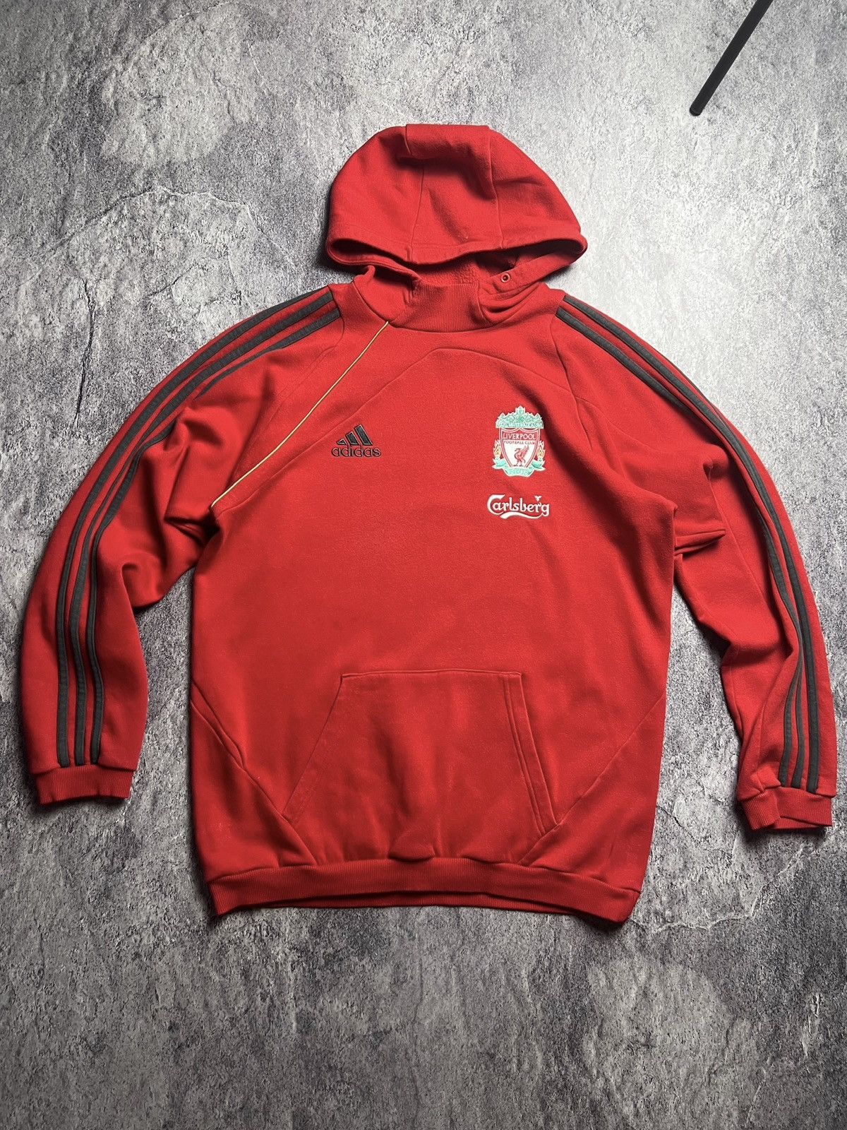 Pre-owned Adidas X Liverpool Adidas Liverpool Fc 2009 England Blokecore Style Hoodie In Red