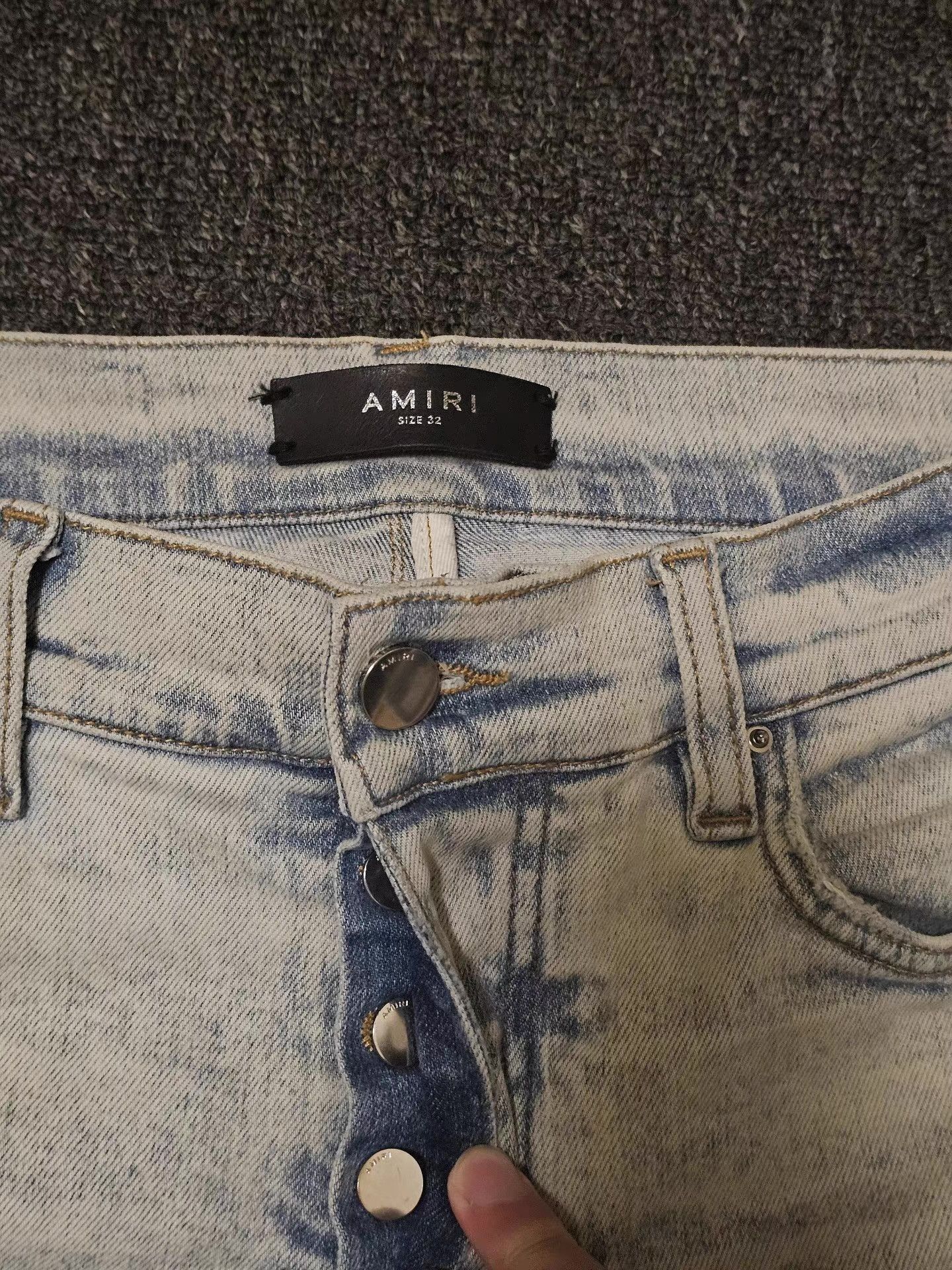 Amiri Amiri light wash ripped jeans, Size US 34 / EU 50 - 3 Thumbnail