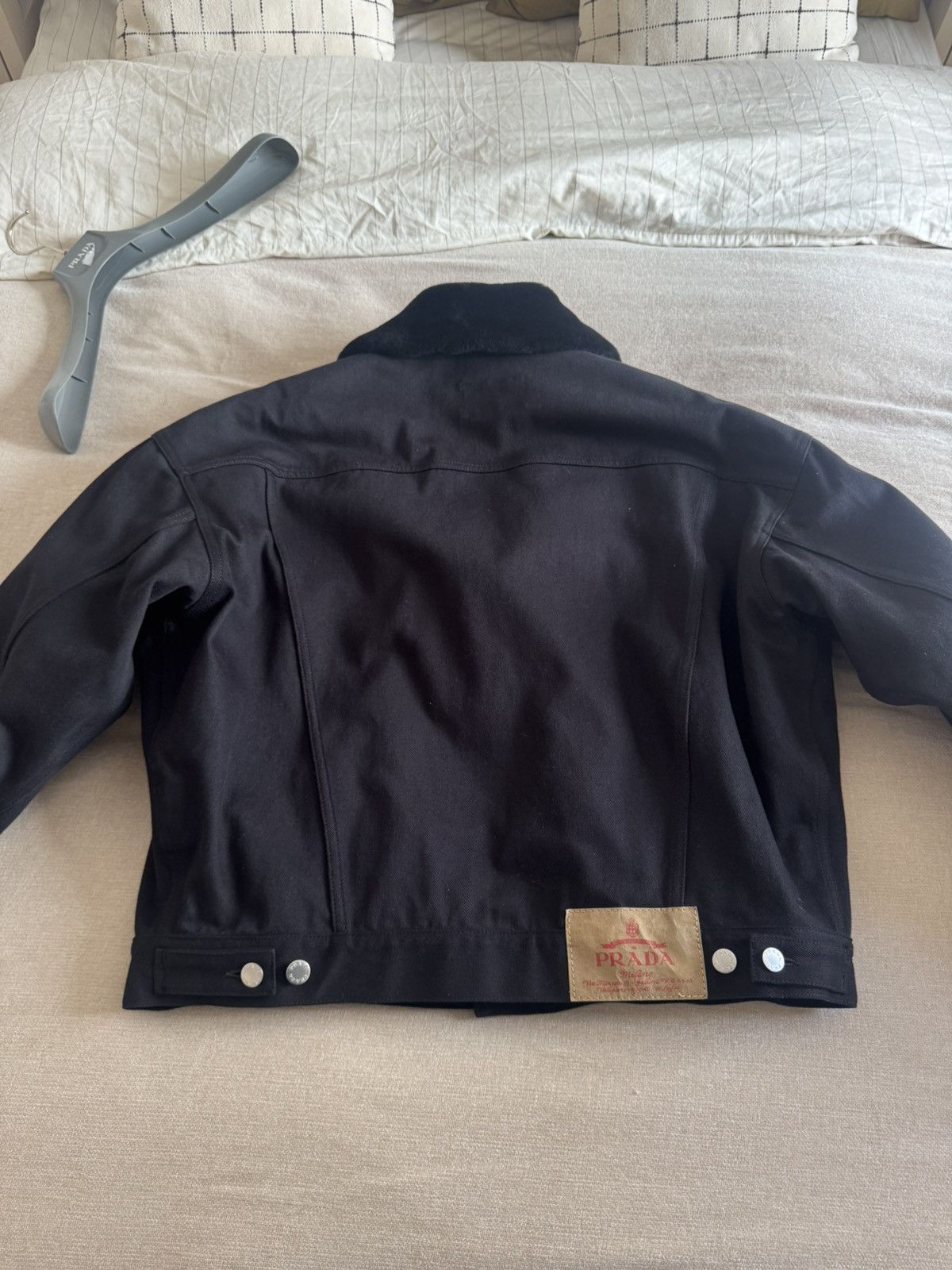 Prada Denim jacket Prada with fourrure Size US M / EU 48-50 / 2 - 6 Thumbnail