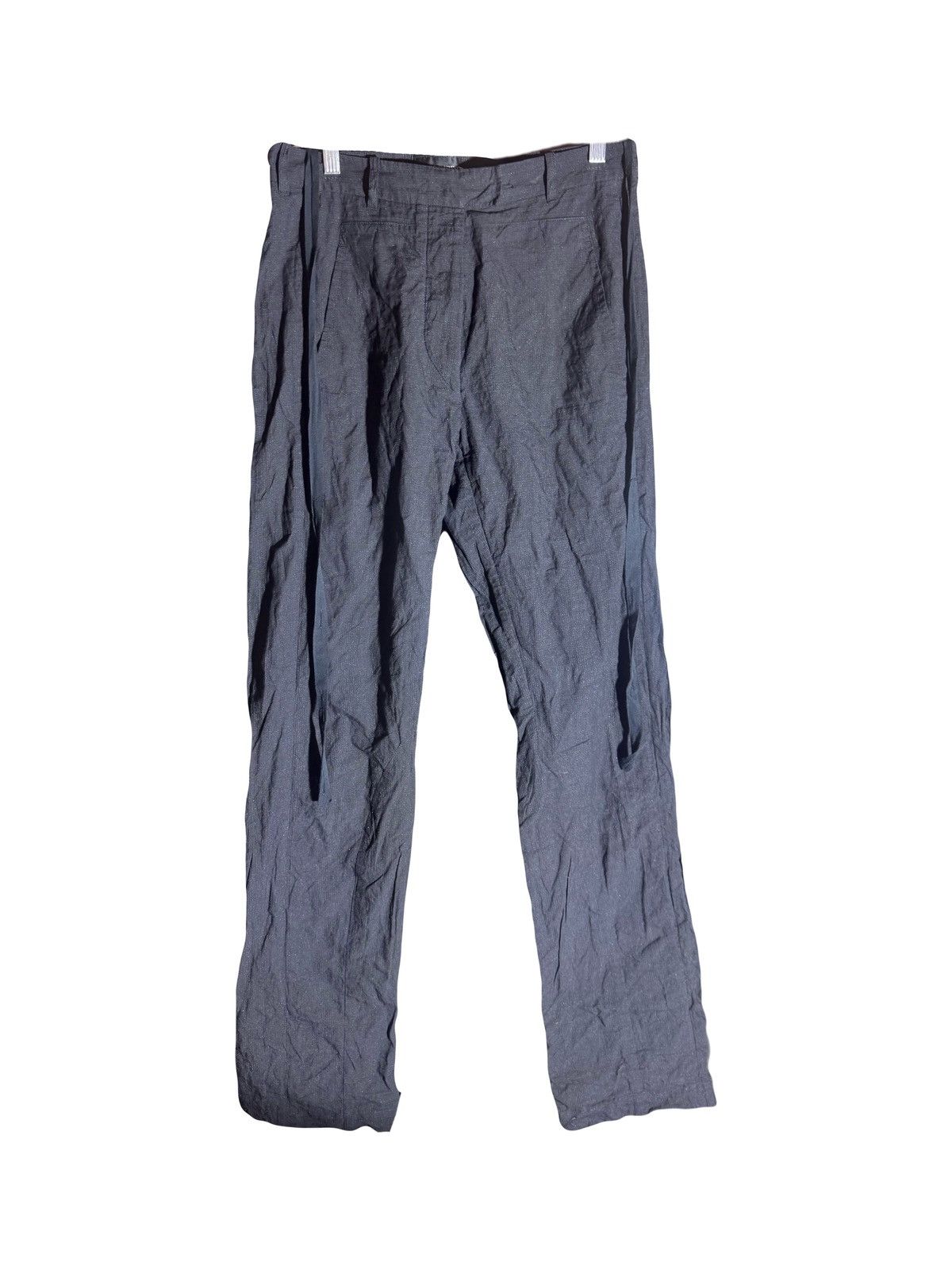 Ann Demeulemeester ann demeulemeester vintage cotton metal pants 38 Size 27" / US 4 / IT 40 - 1 Thumbnail