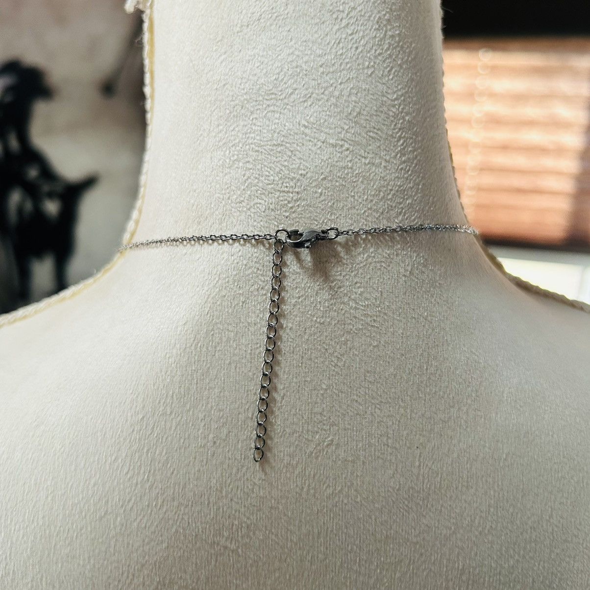 Handmade Handcrafted framed oval aventurine 925 sterling necklace Size ONE SIZE - 5 Thumbnail