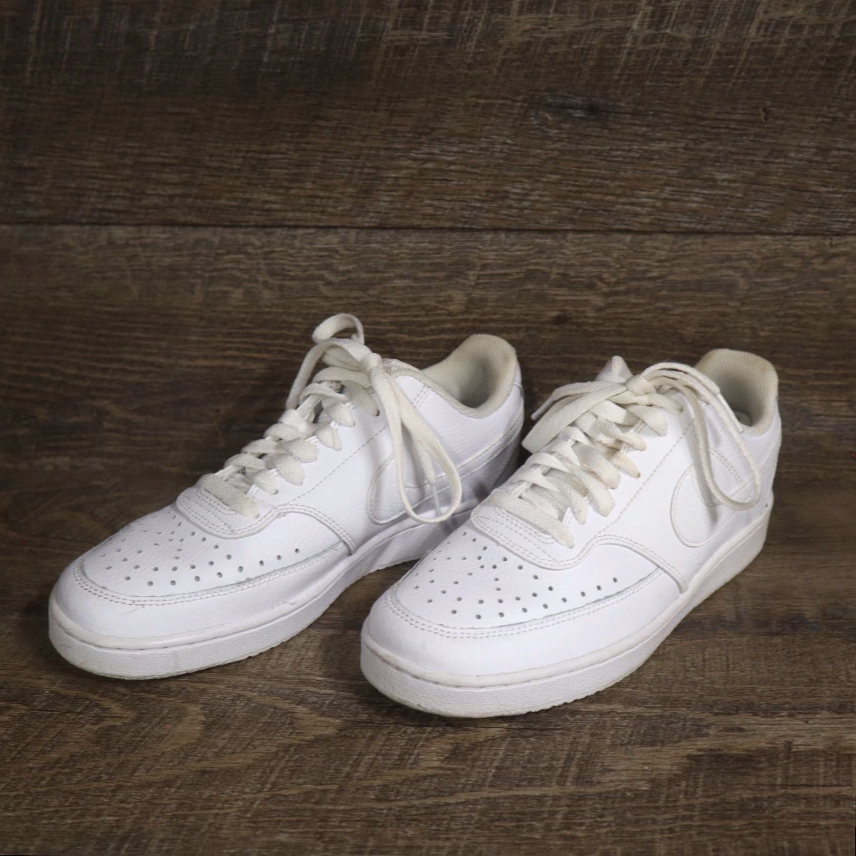 Nike Nike Court Vision LO Basketball Sneakers White CD5463-100 Men’s 6.5 Shoes Leather Synthetic White Nike Court 2020 Mens Shoes Court Vision Basketball Size US 6.5 / EU 39-40 - 2 Thumbnail