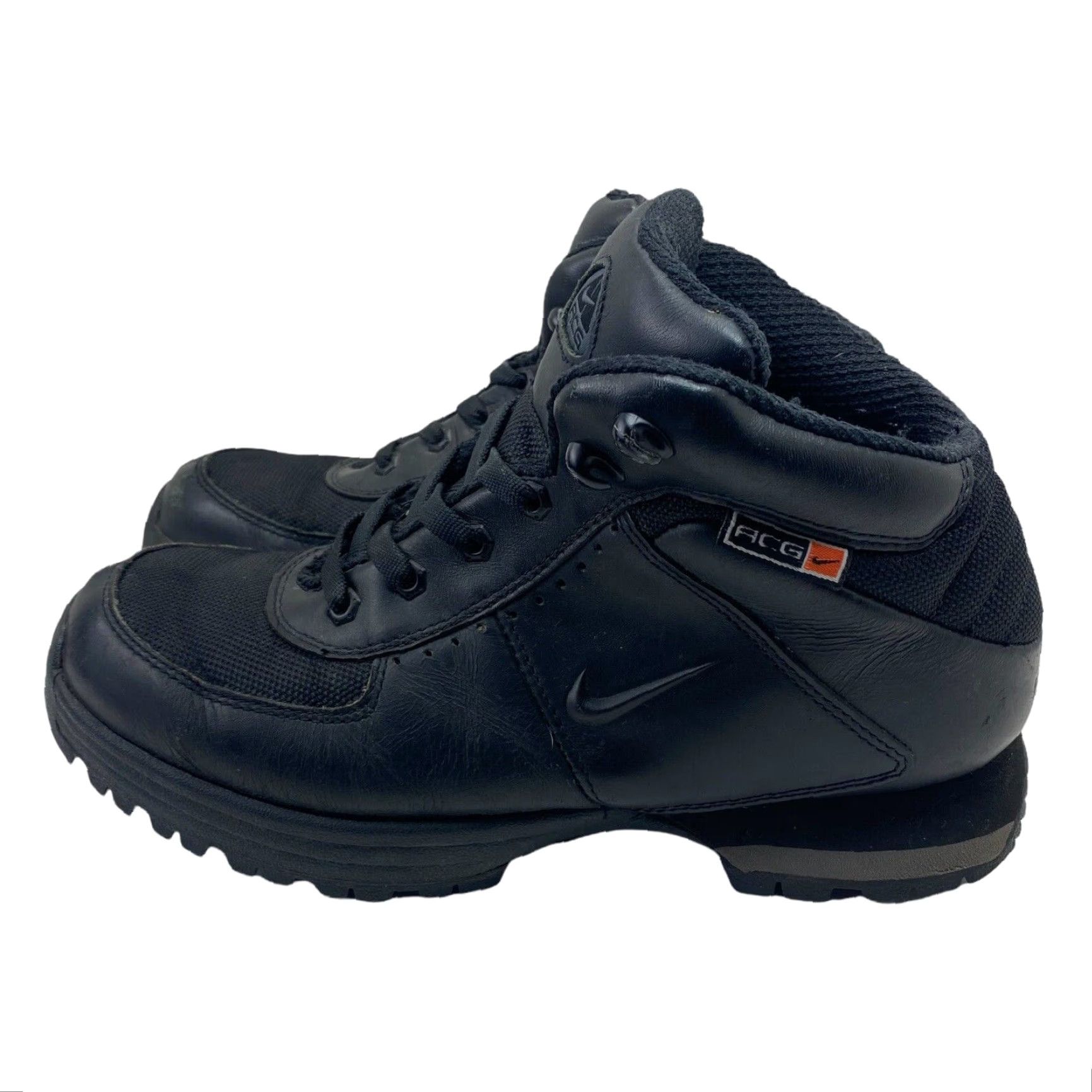 Nike VINTAGE NIKE AIR MAX ACG ALL CONDITIONS GEAR Boots Mens Size 9.5 Black Leather Seasonal Fall Winter 309722-001 Rare Size US 9.5 / EU 42-43 - 4 Thumbnail