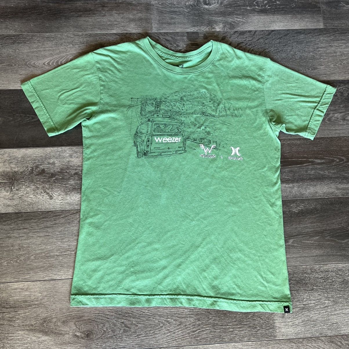 Hurley Vintage Y2K Hurley x Weezer Van Band Graphic Logo Tee Shirt Size US XL / EU 56 / 4 - 1 Thumbnail