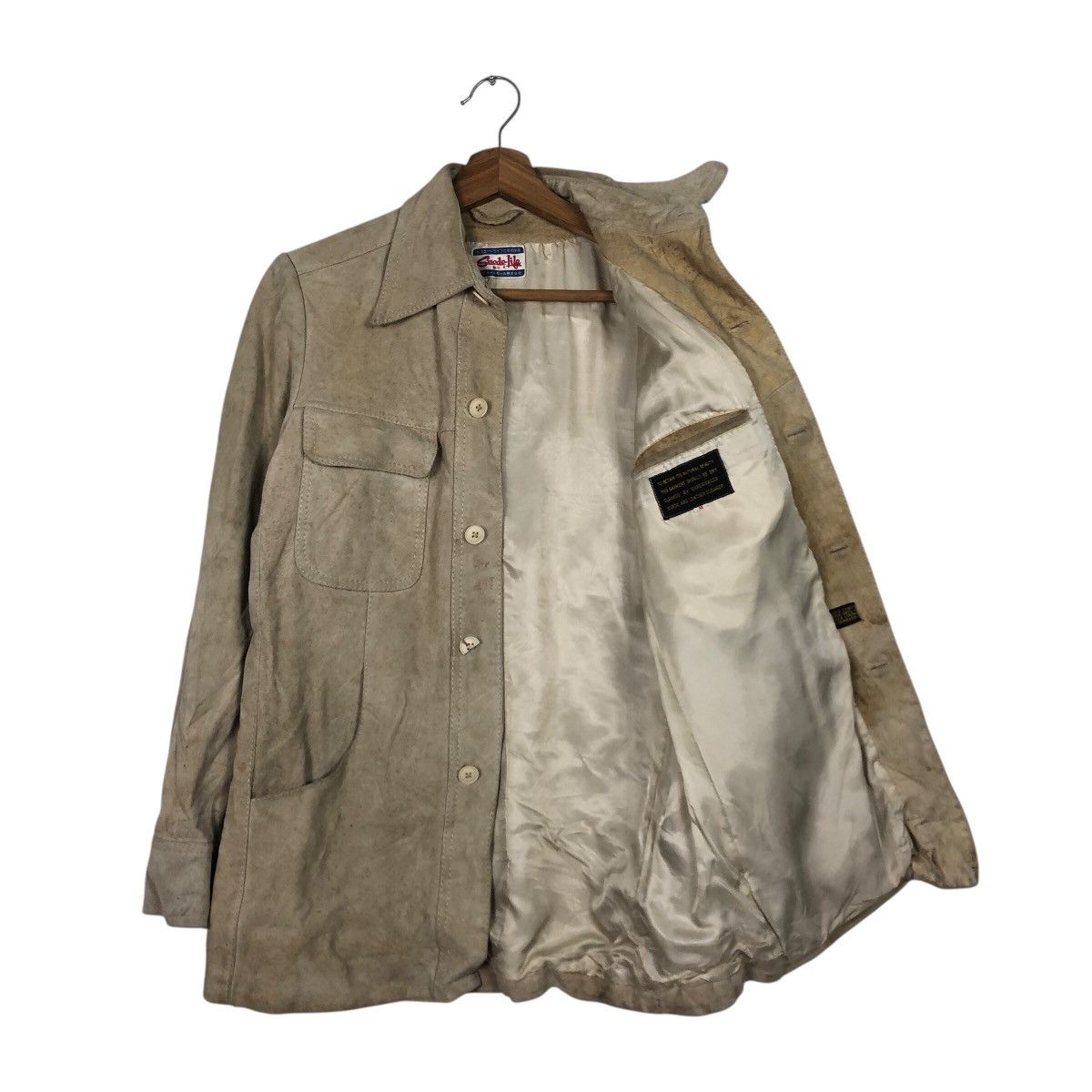 Japanese Brand 📌Vintage Chore Button Leather Jacket Suede Issey Miyake Size US M / EU 48-50 / 2 - 12 Thumbnail