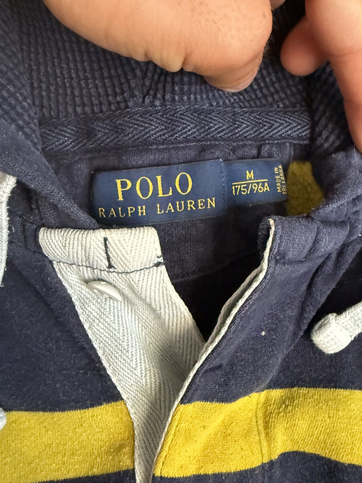Polo Ralph Lauren Polo Ralph Lauren striped rugby shirt hoodie Size US M / EU 48-50 / 2 - 4 Thumbnail