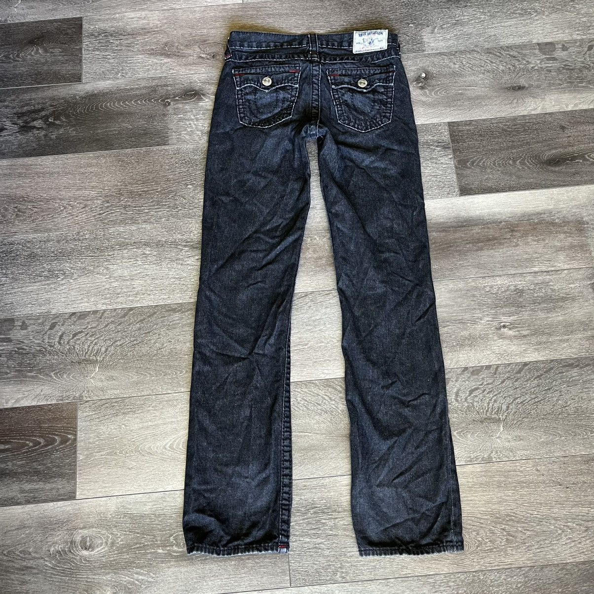 True Religion × Vintage Vintage Y2K 2000s True Religion Straight Flap Denim Jeans 14 Size 28" / US 6 / IT 42 - 1 Thumbnail