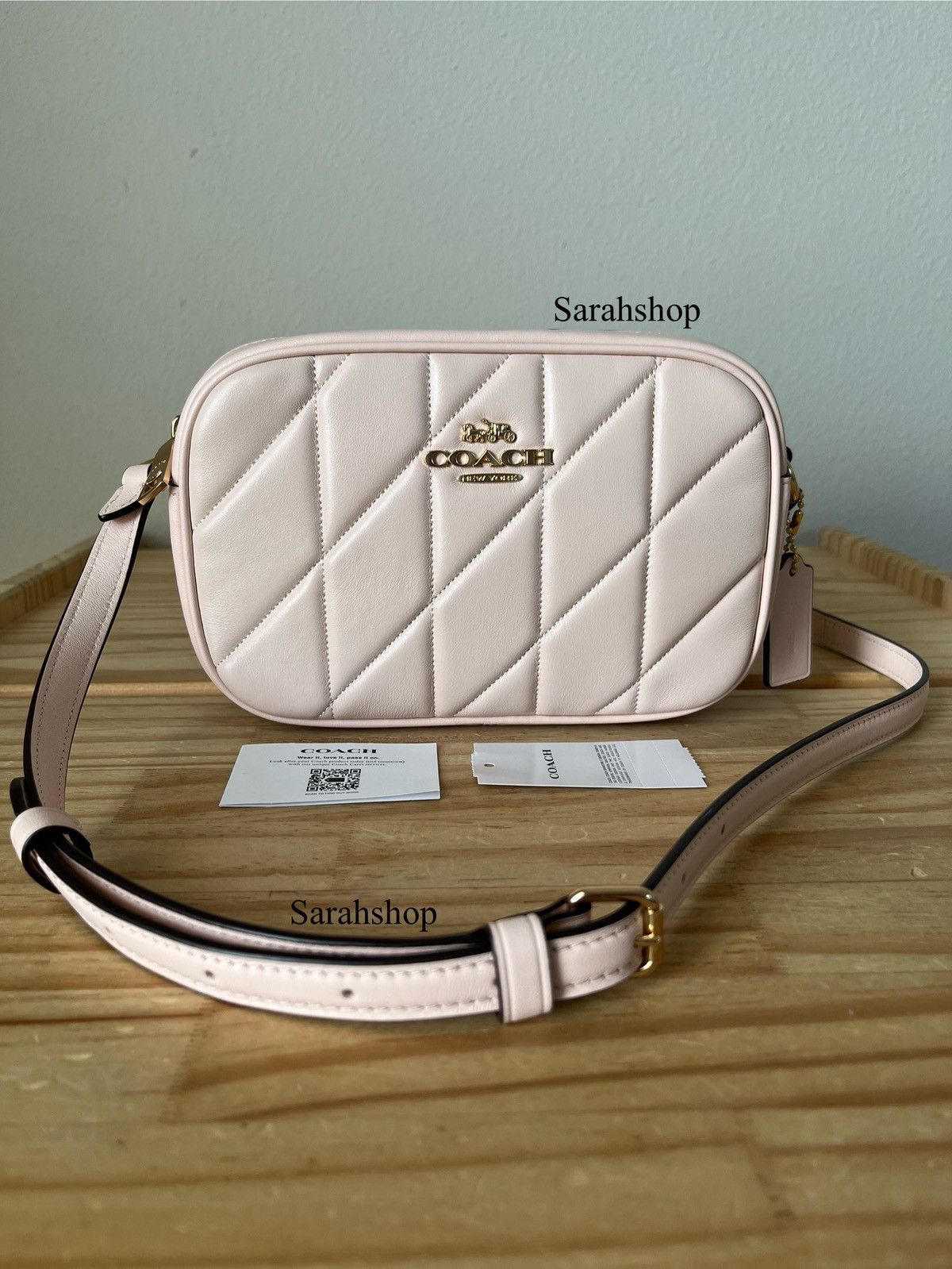 Coach Mini Jamie Camera Bag With Quilting in Pink, Women's