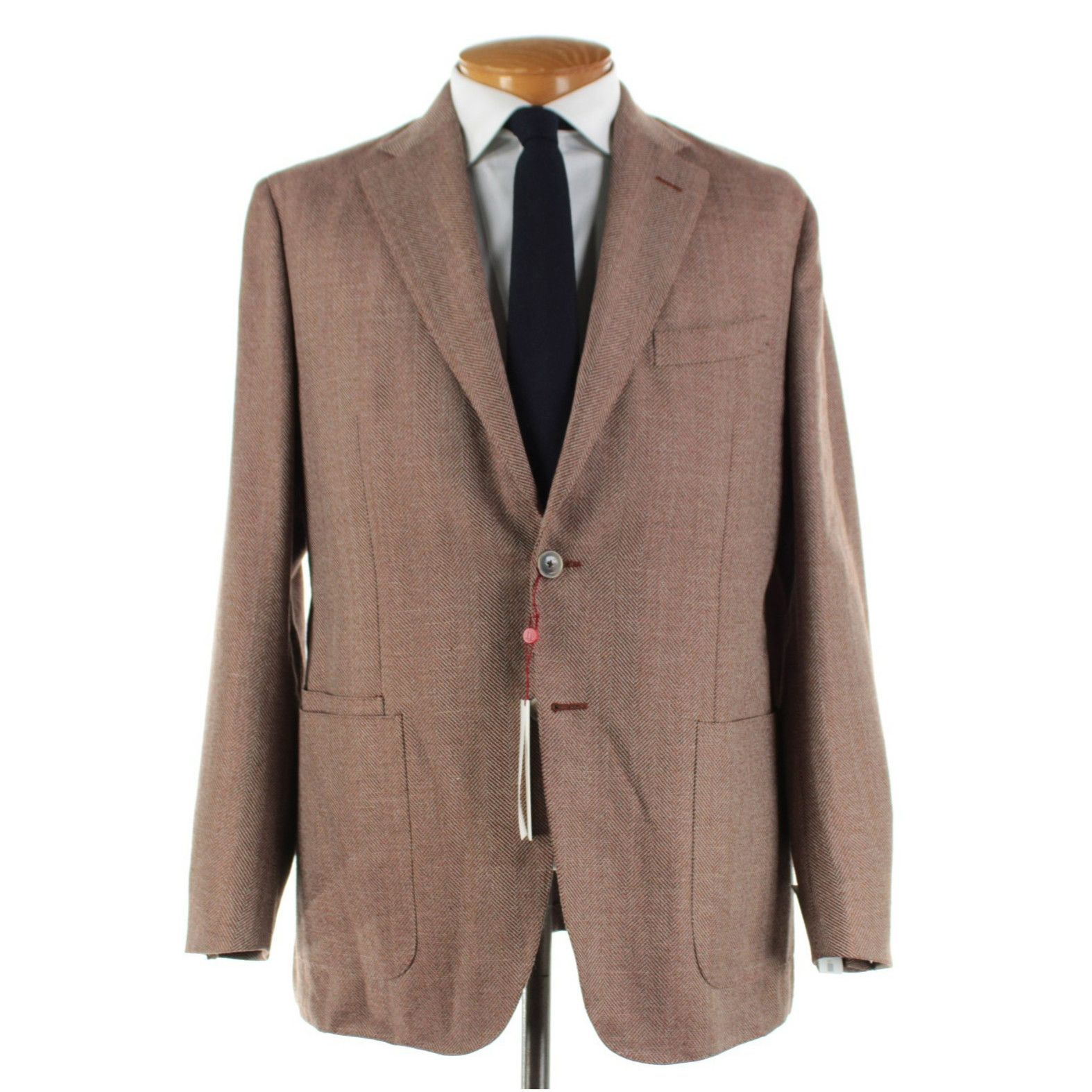 Luciano Barbera Luciano Barbera Sport Coat Size 44 US in Brown Size 44R - 1 Thumbnail