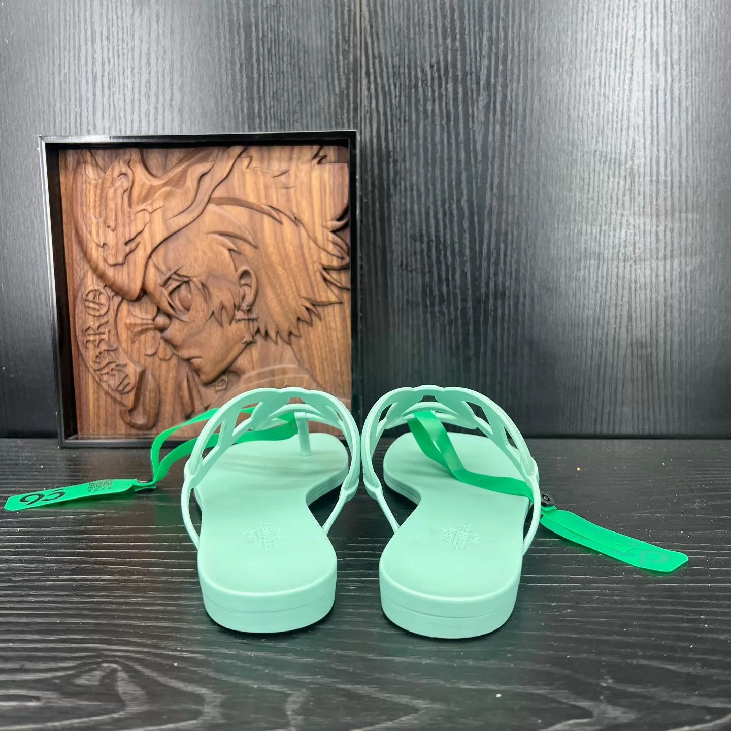 Hermes Hermès Egerie Green Flip Flops EU 38 Worn 1-2x Size US 7.5 / IT 37.5 - 4 Thumbnail