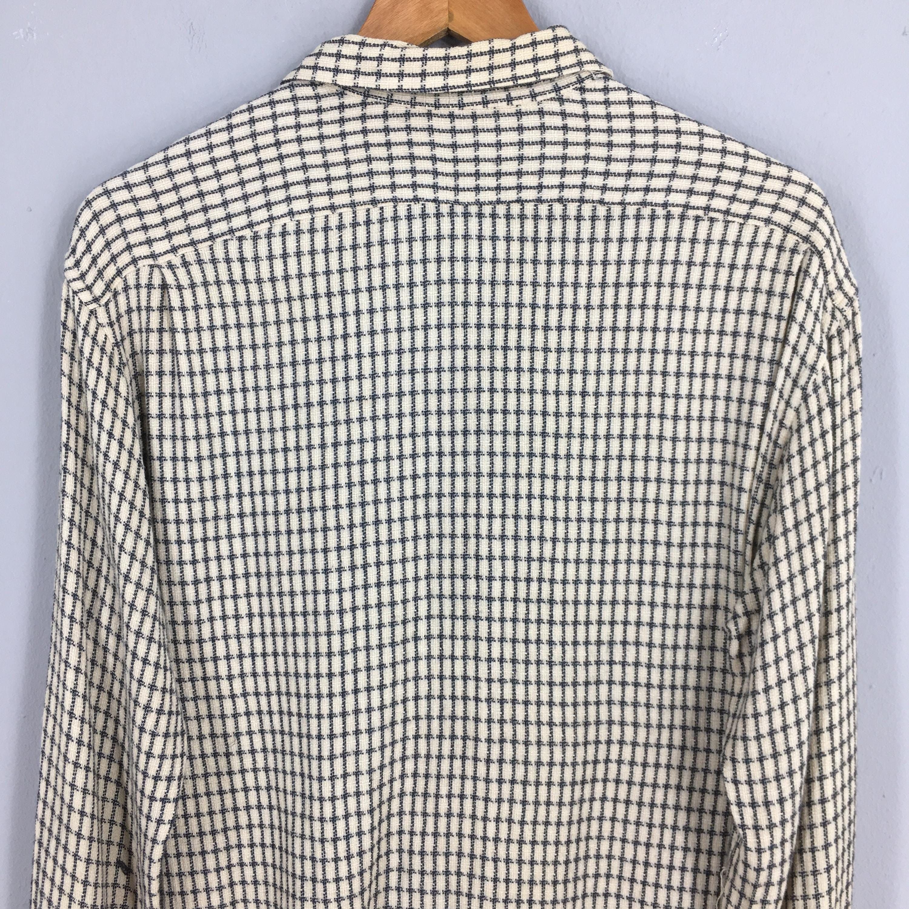 Flannel × Vintage Vintage Mil Spec Checkered Gingham Flannel Shirt Medium Size US M / EU 48-50 / 2 - 9 Thumbnail